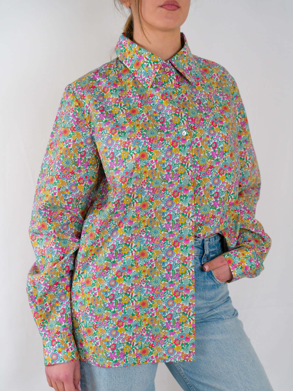 Camicia in Cotone Liberty — multicolor | Floralia