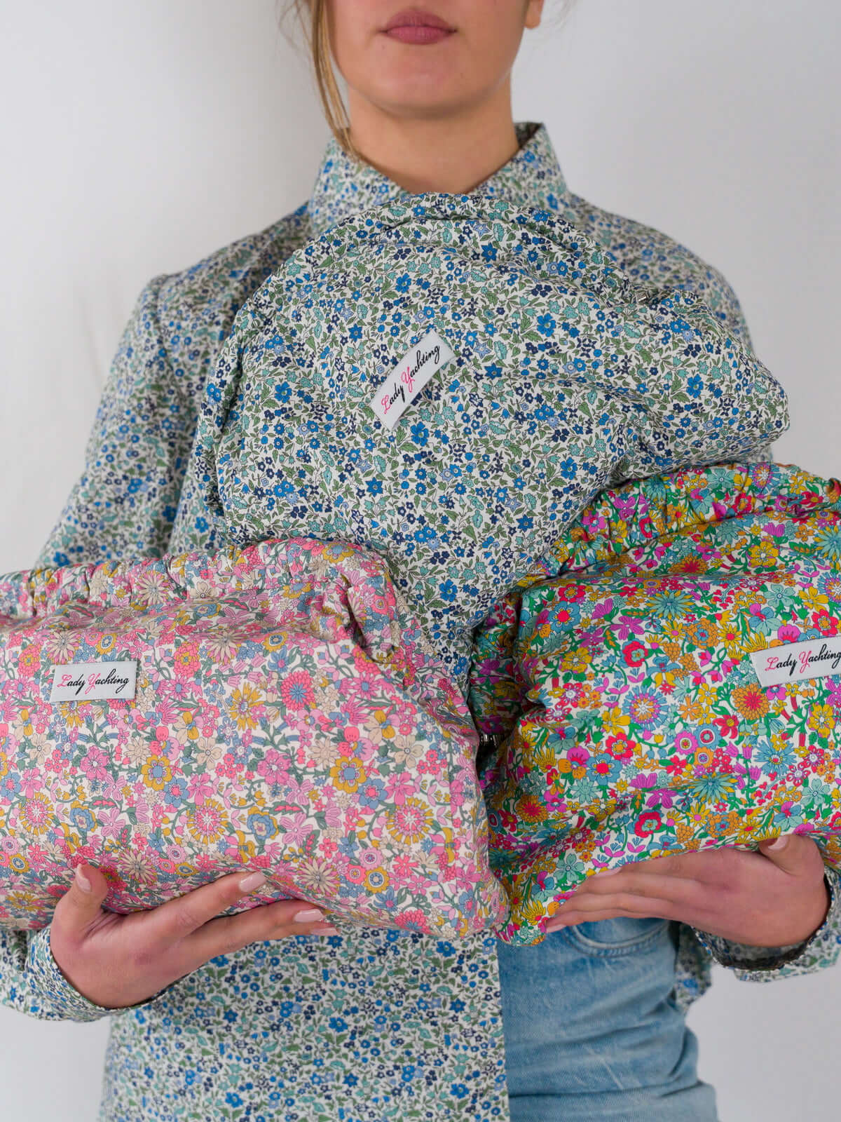 Clutch Floralia mini - fiori blu |Floralia