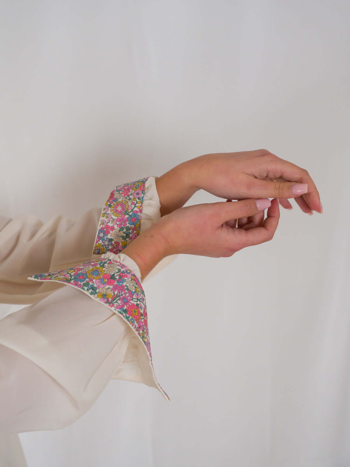 Sofia Dress in Blue Crepe de Chine