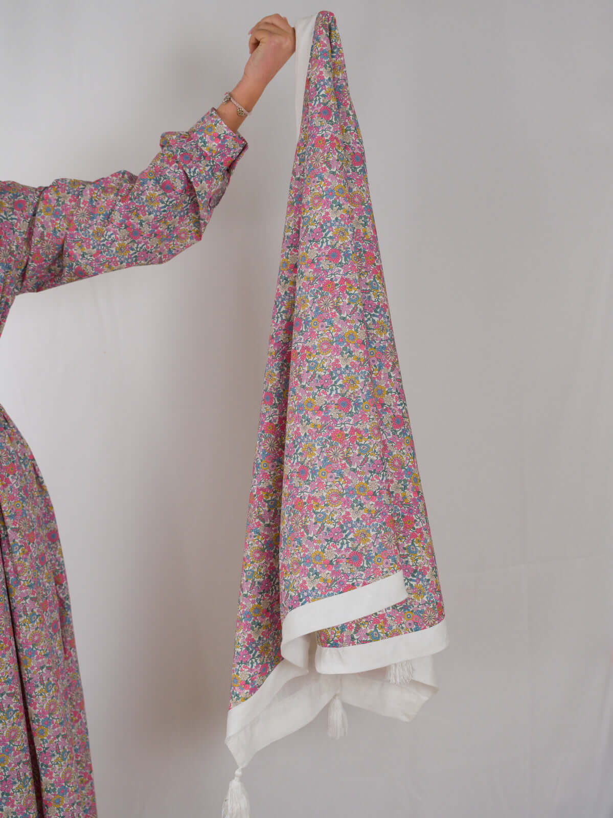 Scialle Floralia in Lino e Cotone Liberty|Floralia