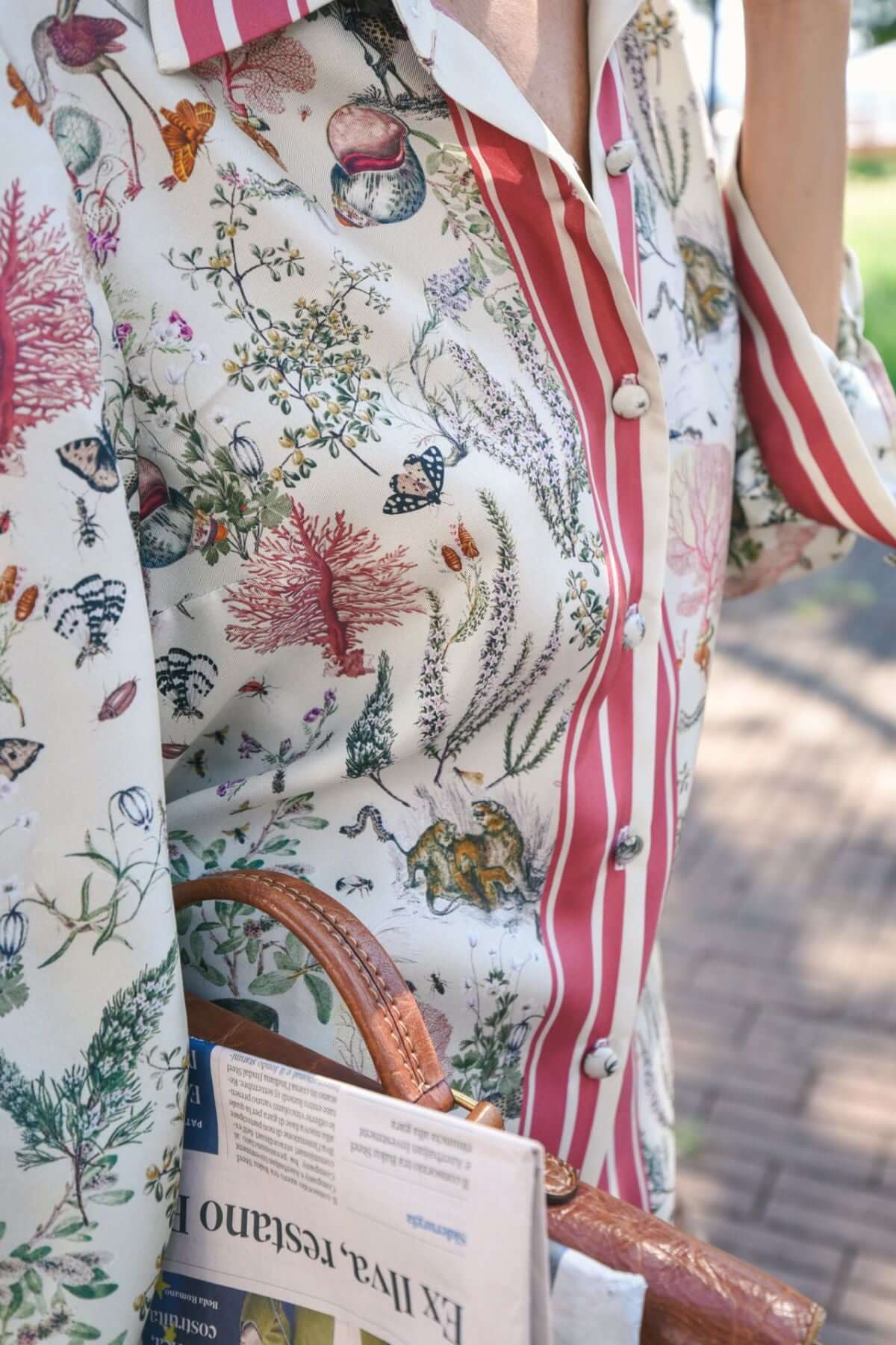Camicia Elisabeth: in twill di seta ricordi di estate