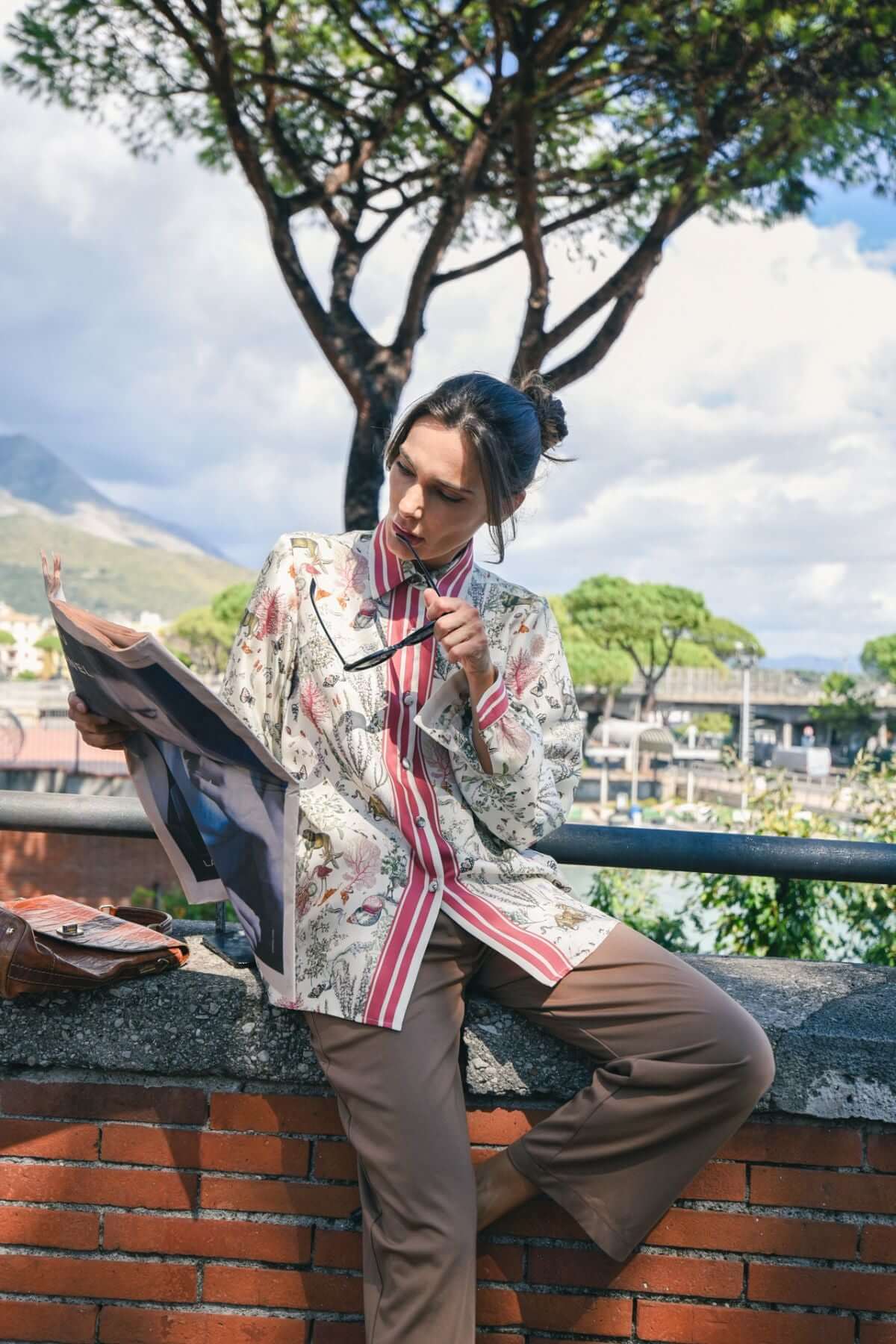 Camicia Elisabeth: in twill di seta ricordi di estate