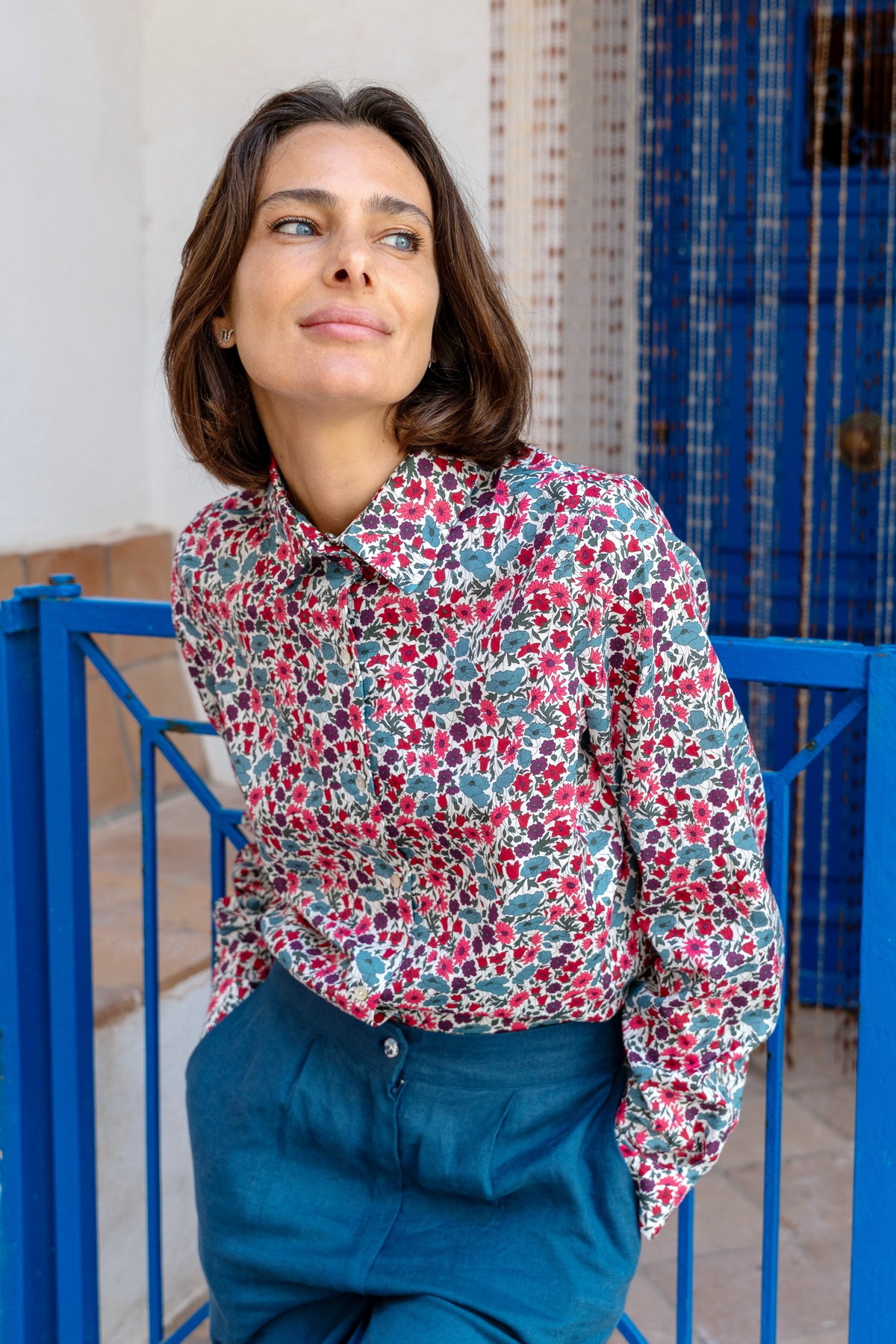 Camicia in Cotone Liberty - Bouquet inglesi Floralia