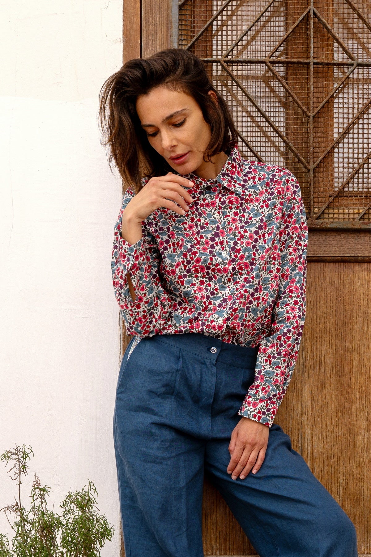 Camicia in Cotone Liberty - Bouquet inglesi Floralia