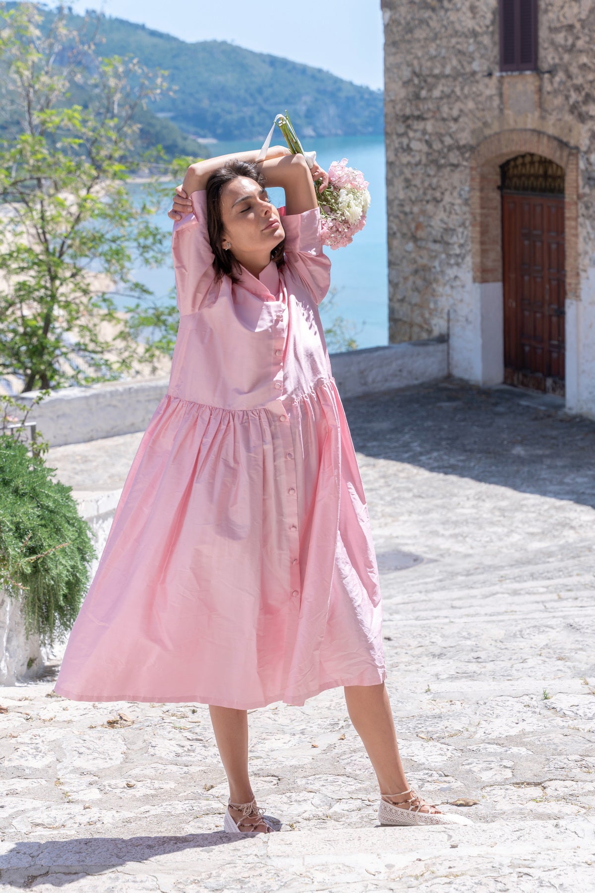 Abito in Shantung