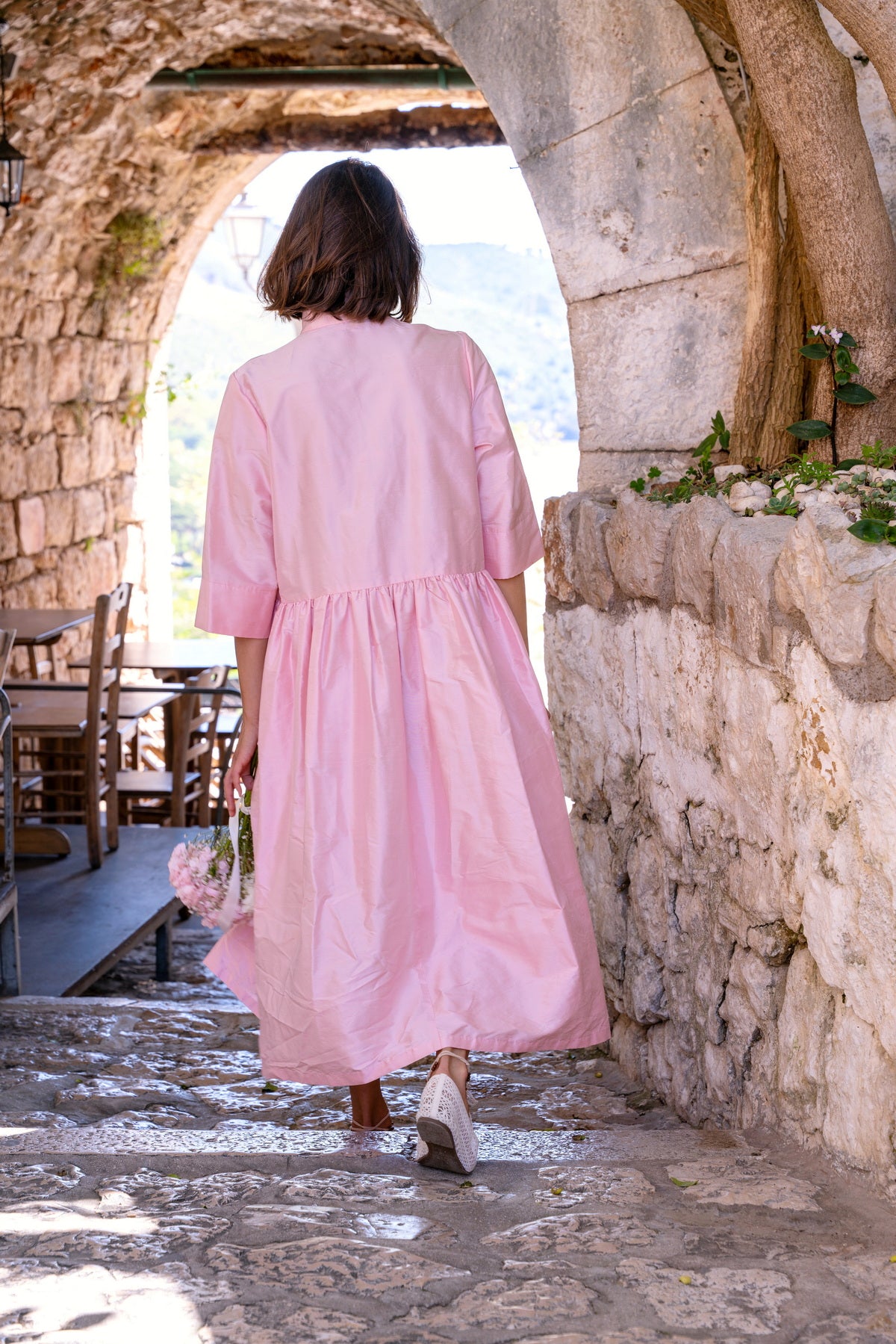 Abito in Shantung