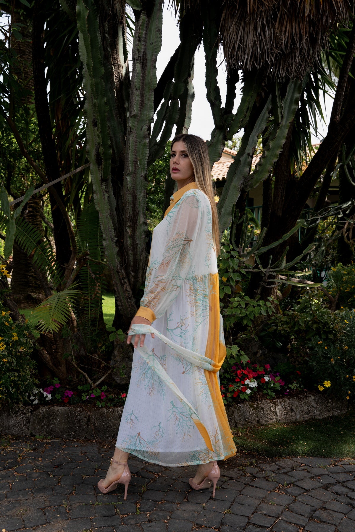 Abito Sofia in chiffon di seta