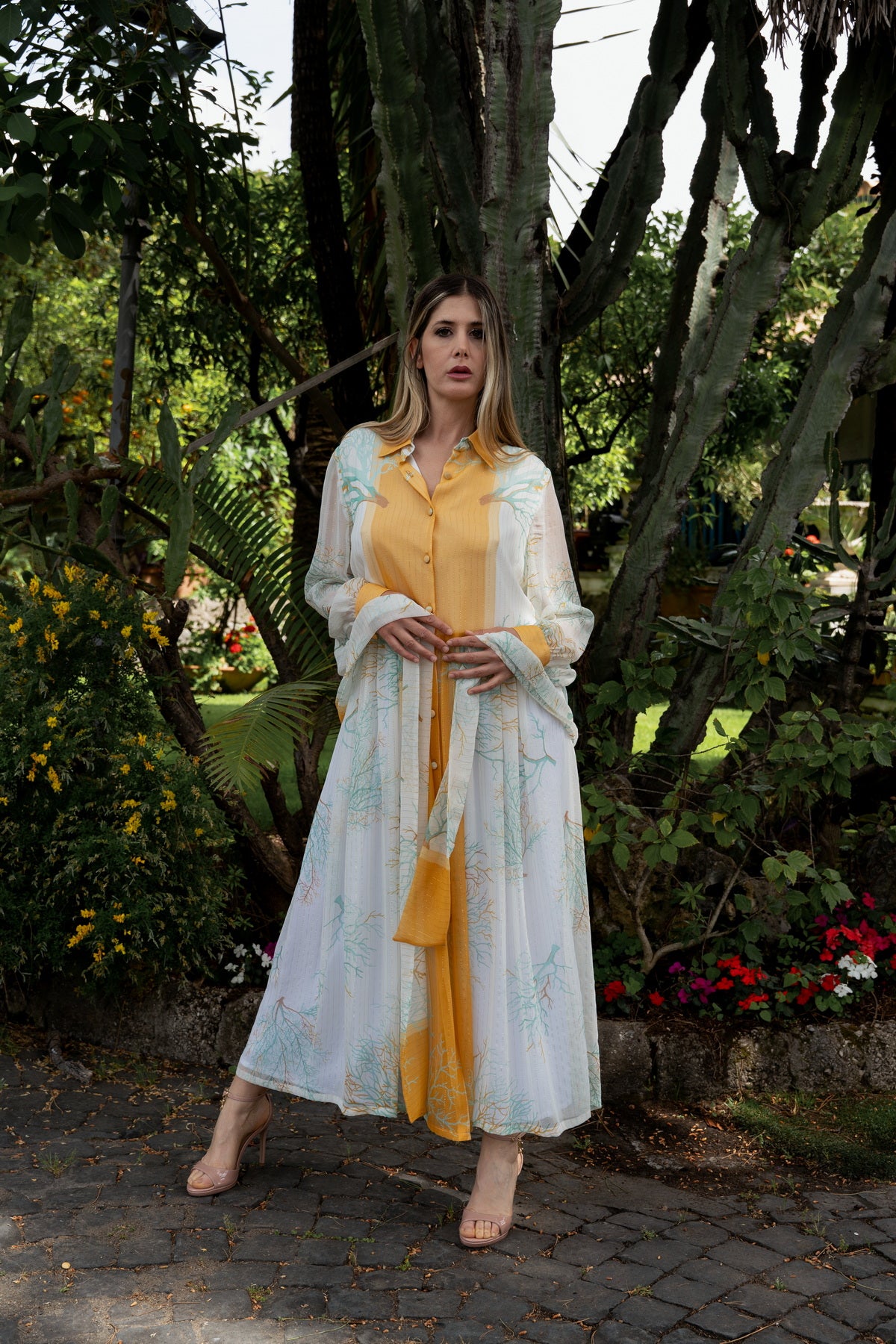 Abito Sofia in chiffon di seta