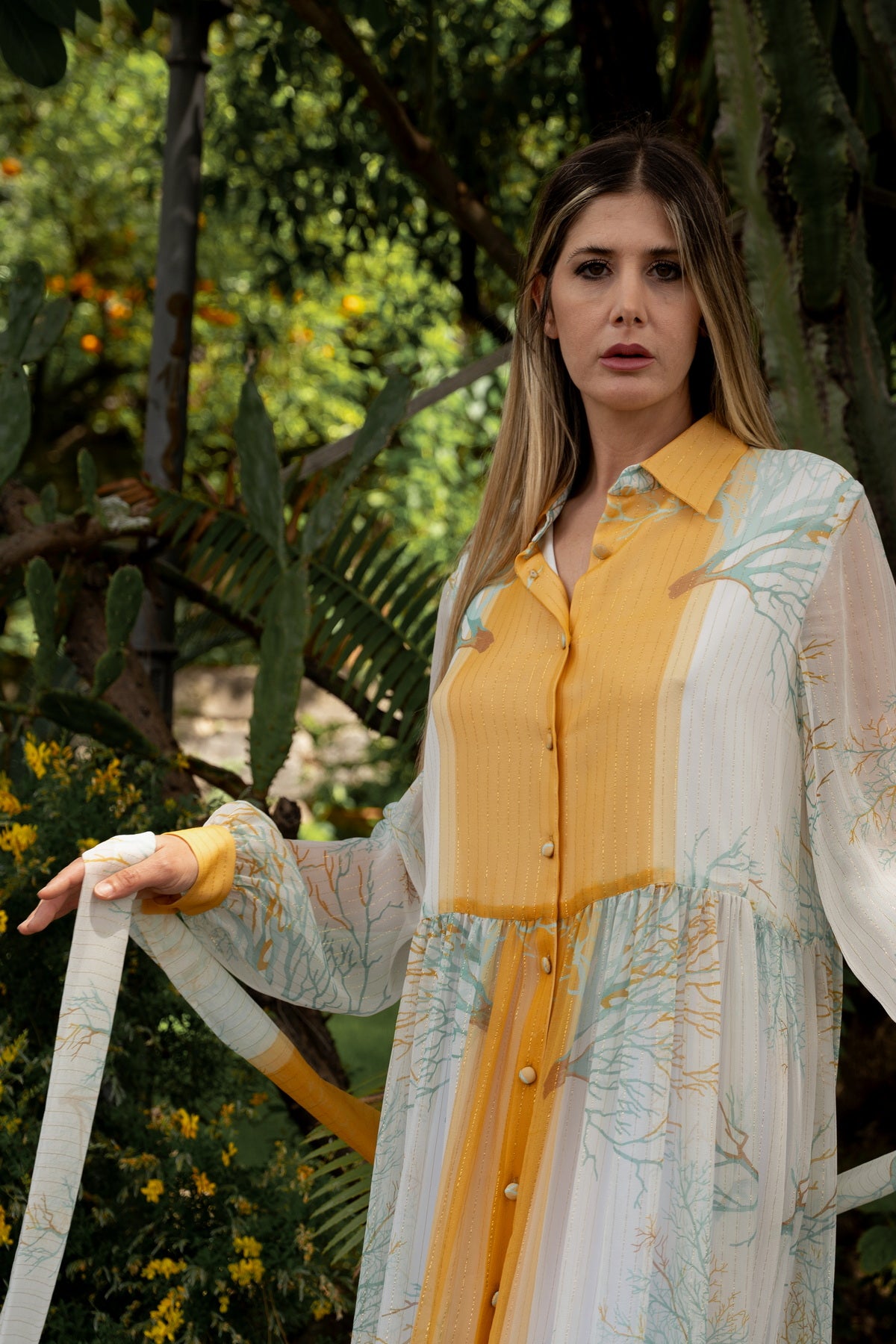 Abito Sofia in chiffon di seta
