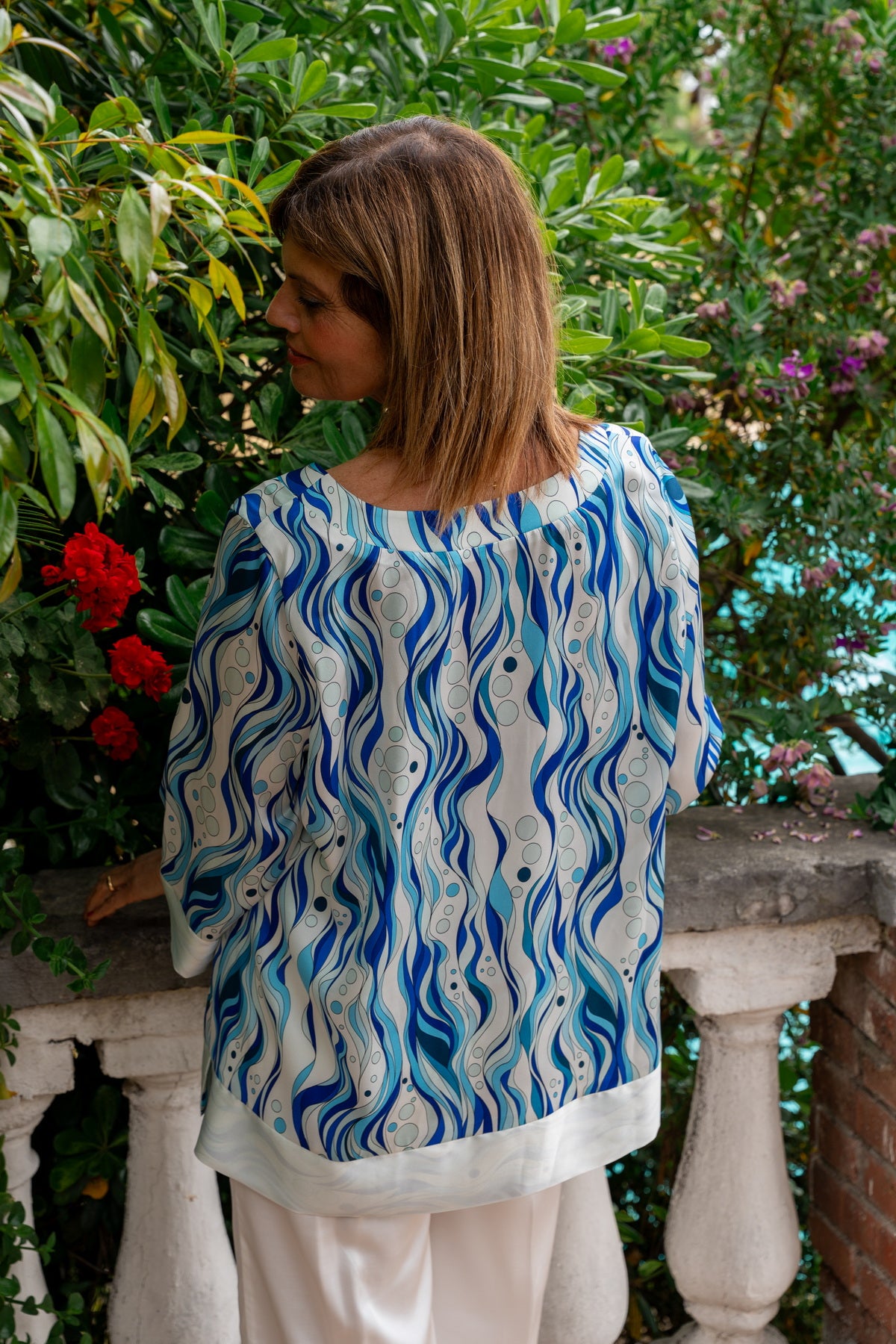 Blusa Nadia Mille bolle in seta