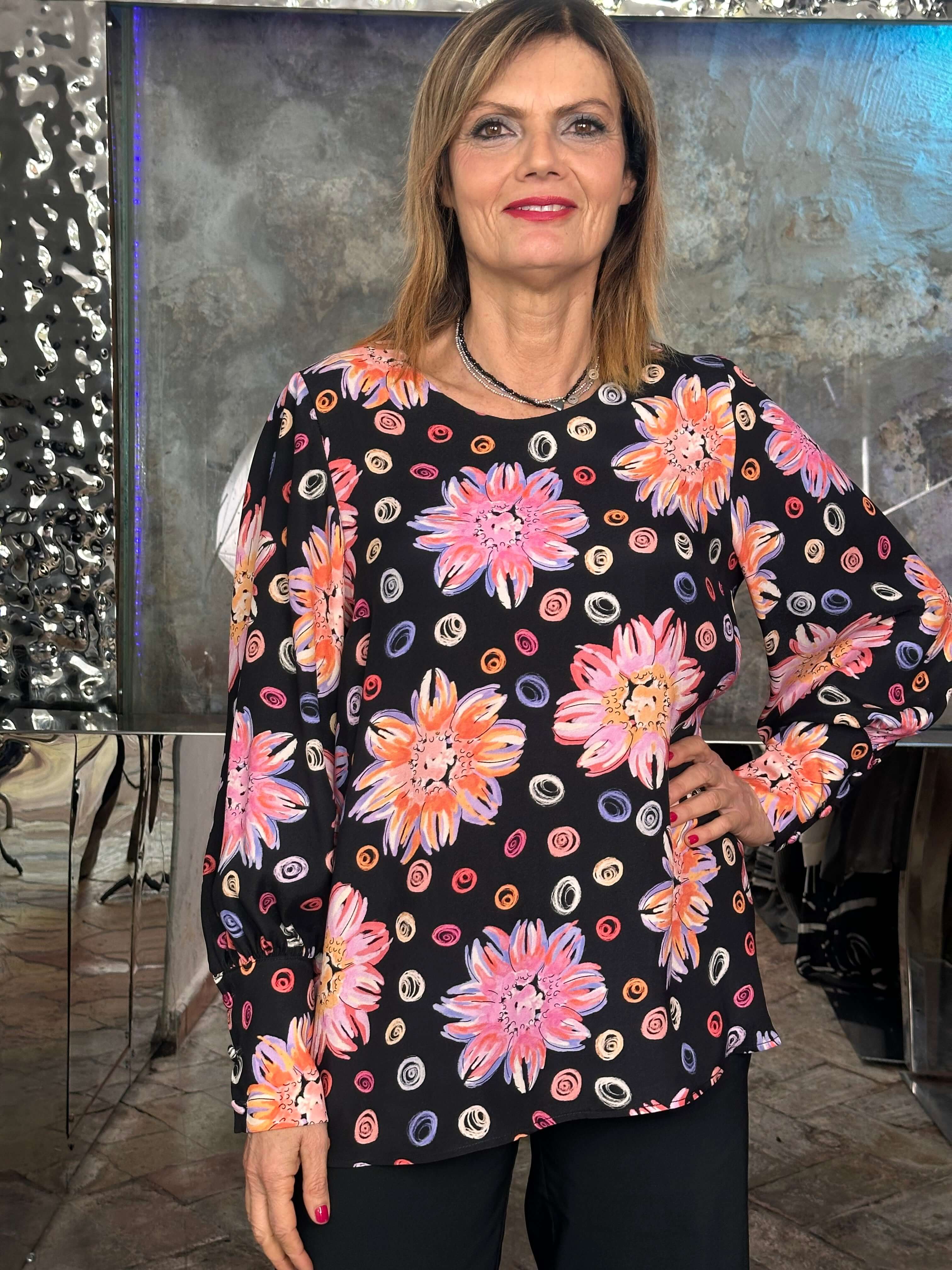 Blusa Elisabeth in seta