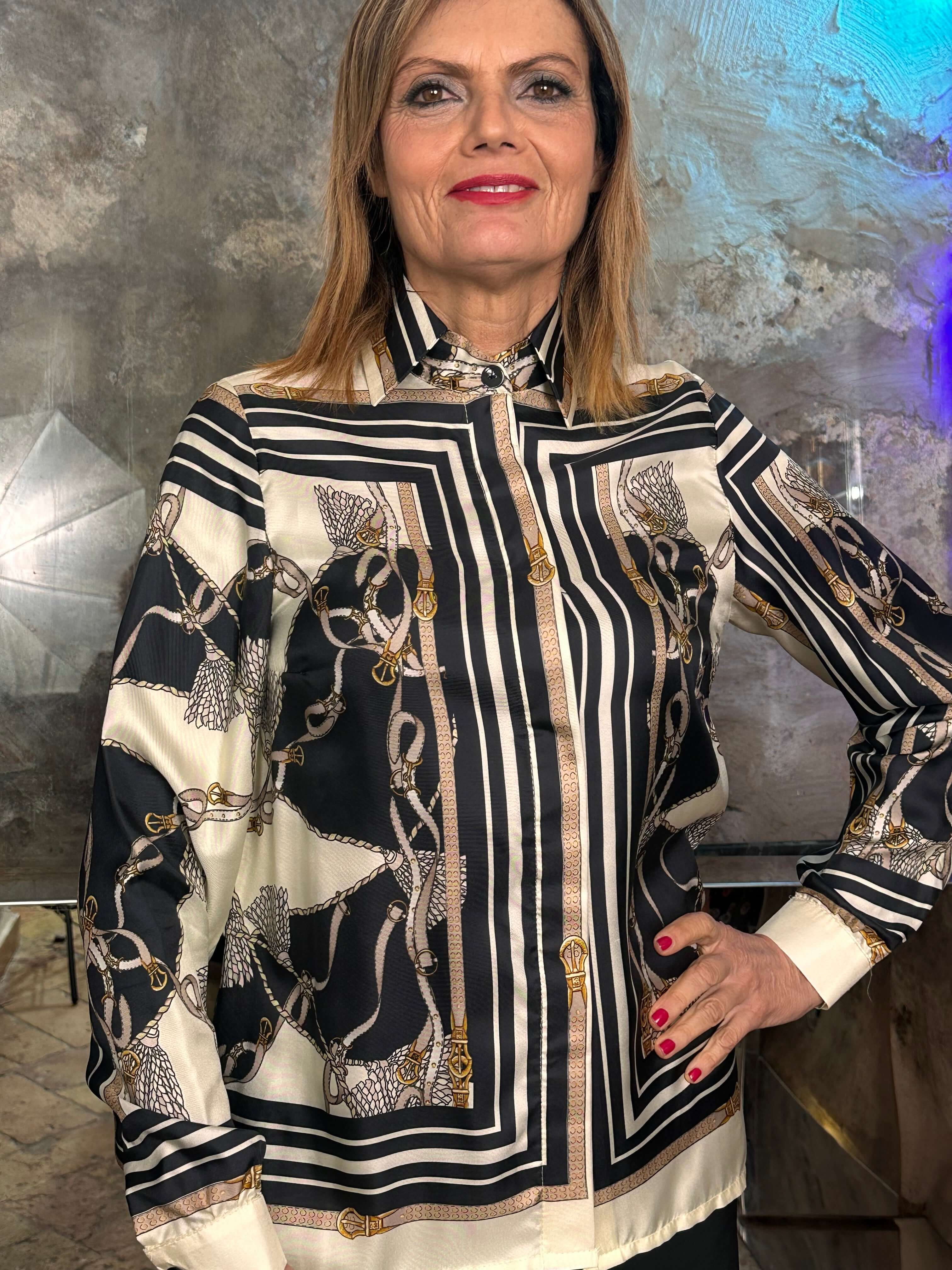 Camicia Elisabeth in raso di seta