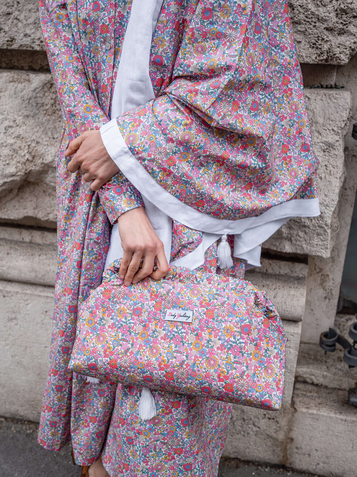 Scialle Floralia in Lino e Cotone Liberty|Floralia