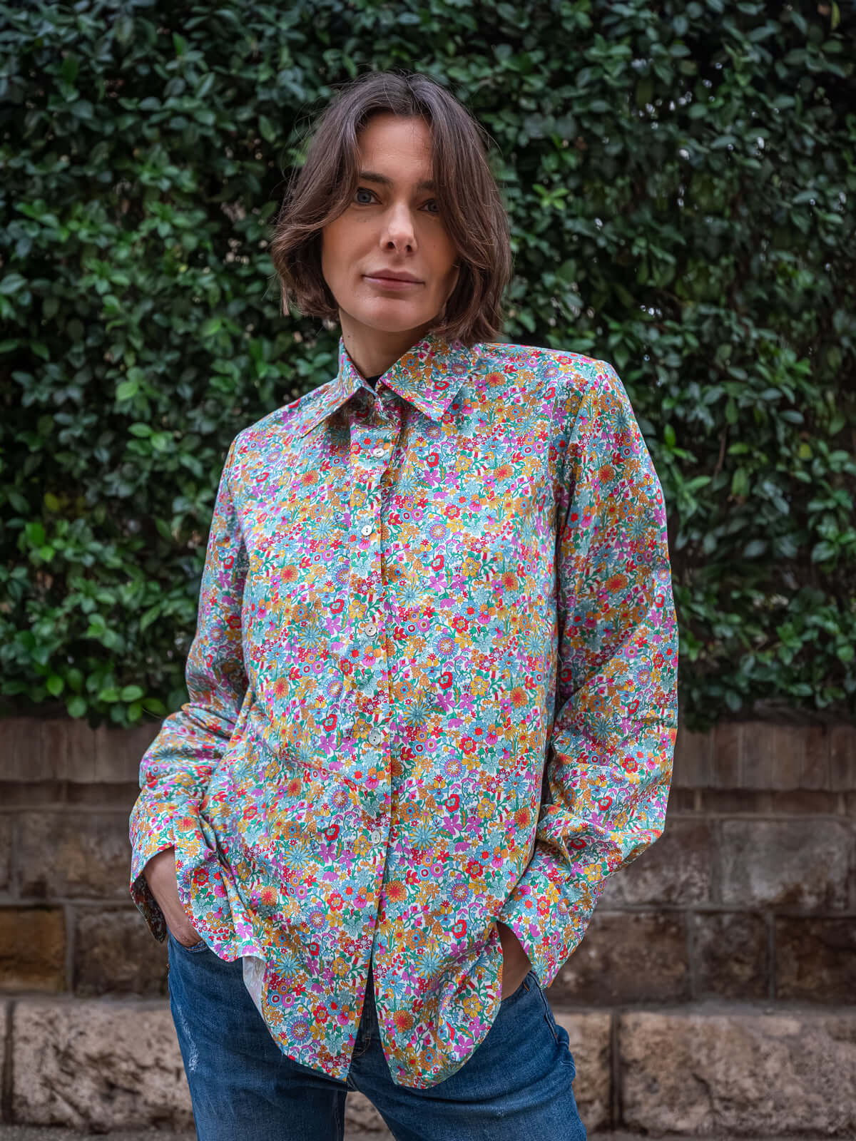 Camicia in Cotone Liberty — multicolor | Floralia