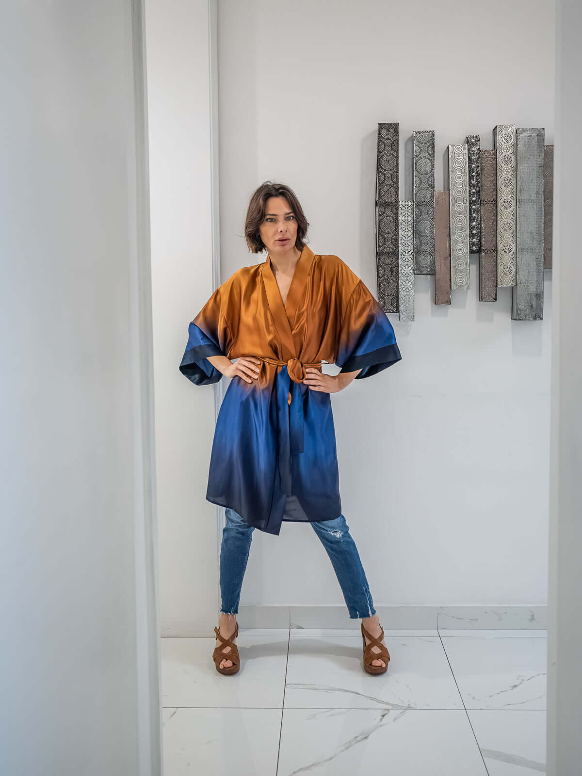 Diana Capri silk blouse