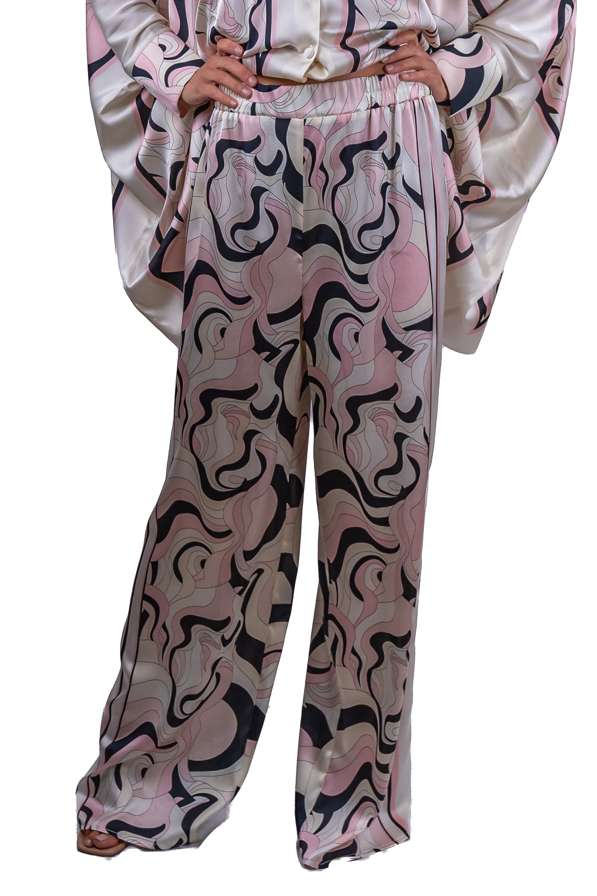 Pantalone Marlene in seta