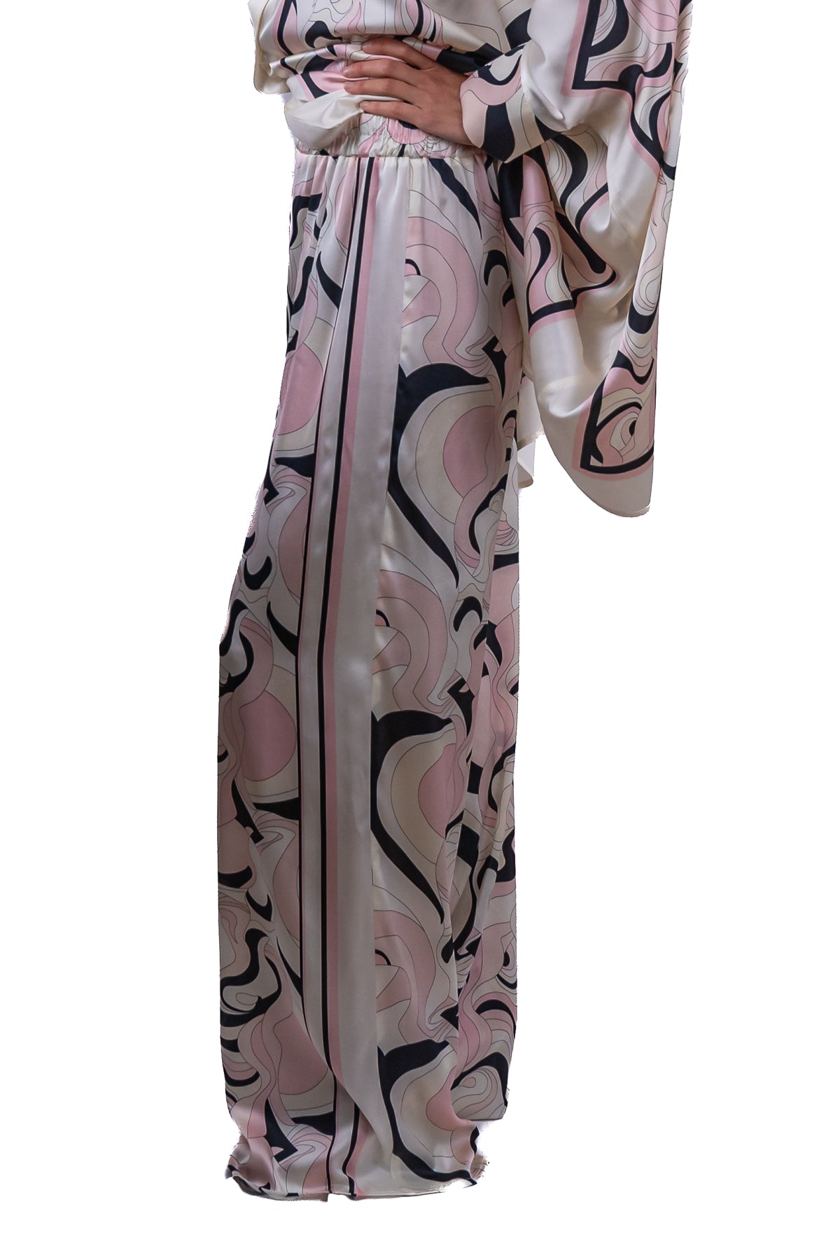 Pantalone Marlene in seta