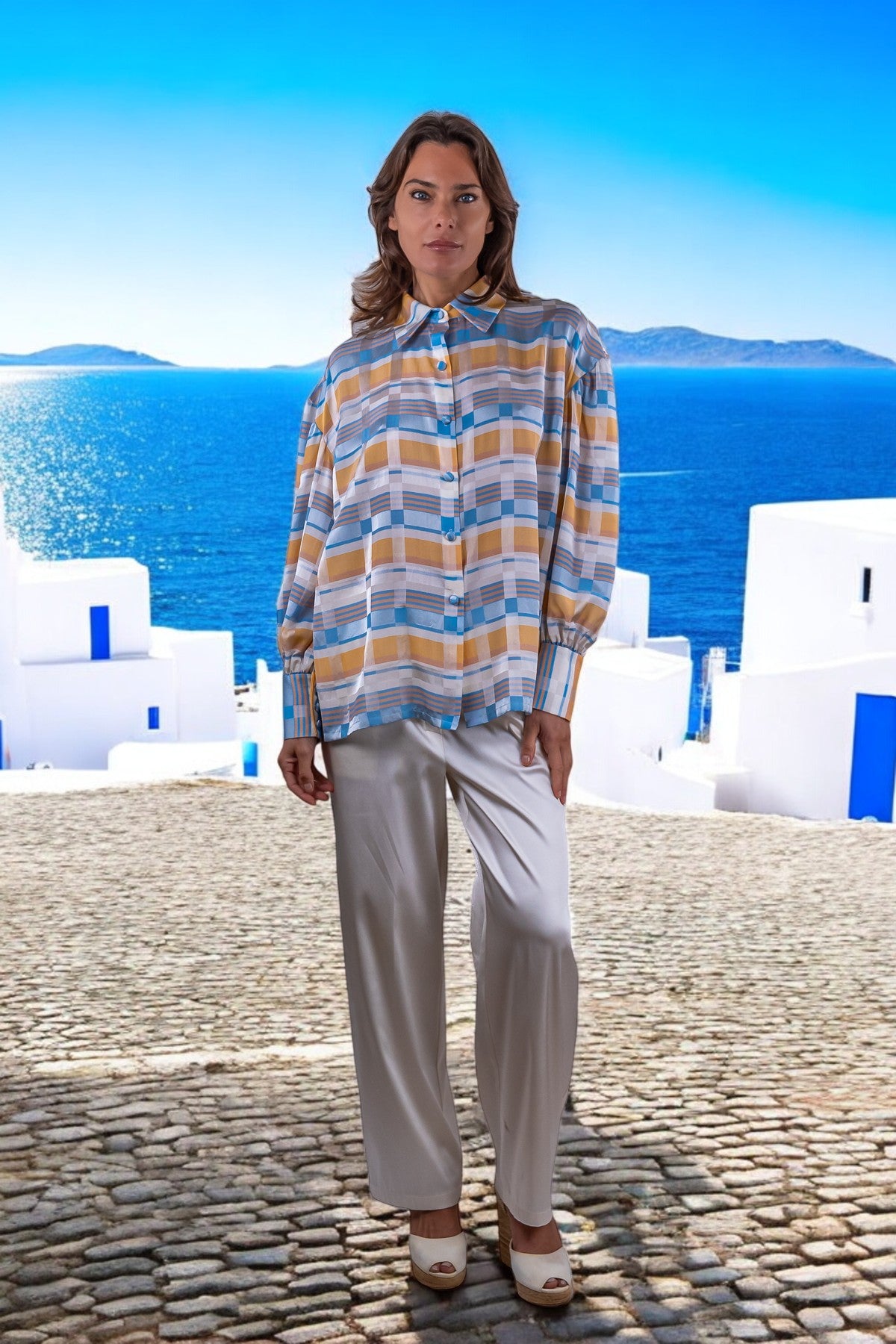 Camicia Ale in Raso di Seta