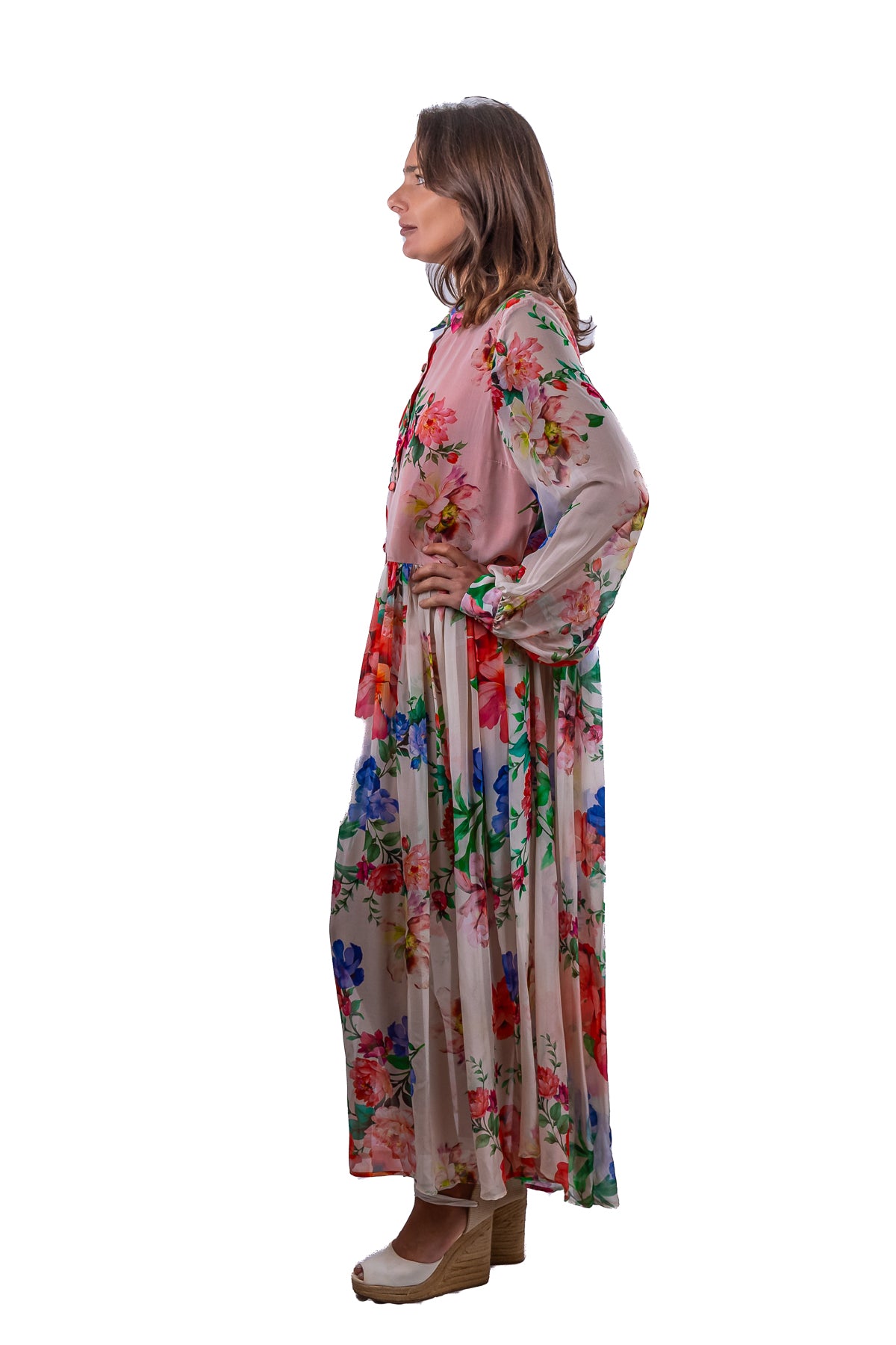 Abito Sofia Volo di Chiffon giardini di ninfa