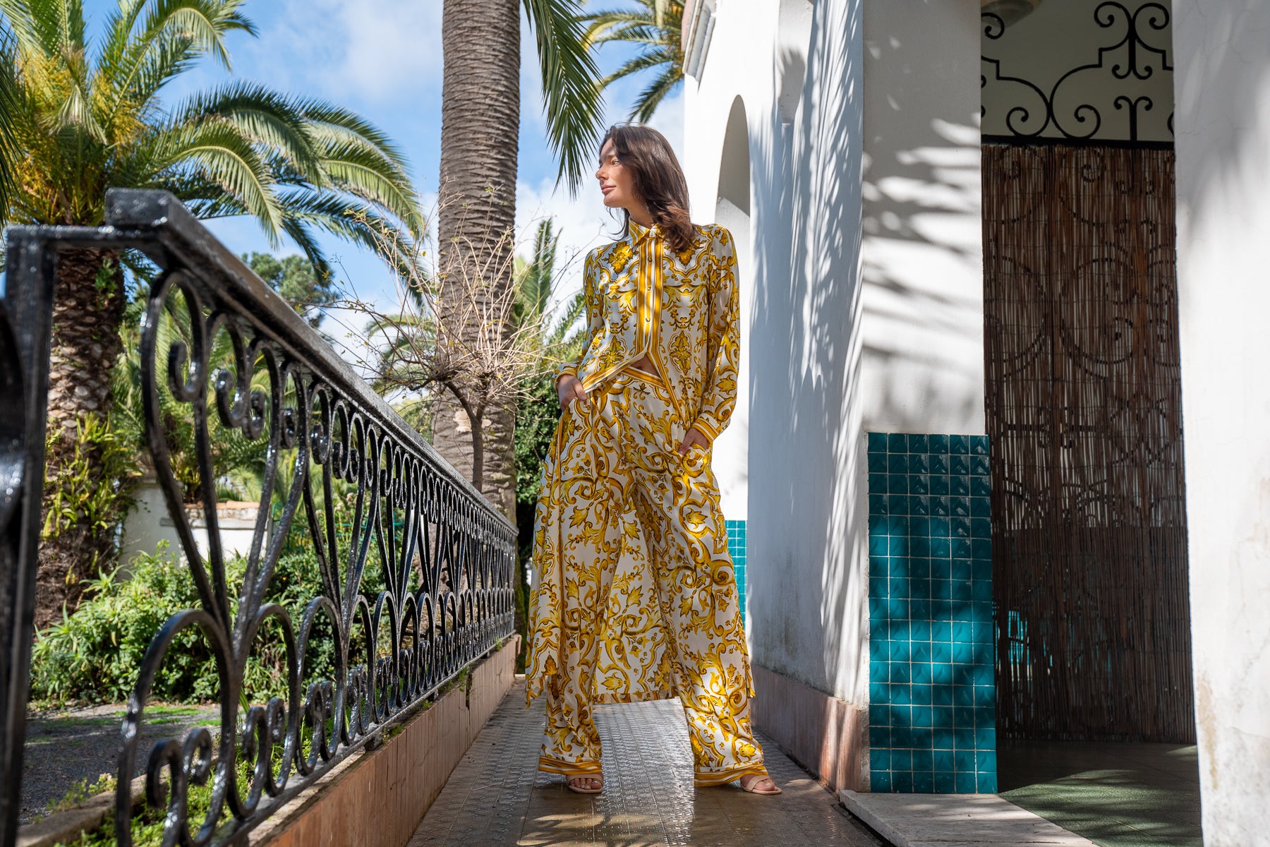 Chemisier Diana Capri in seta Capri