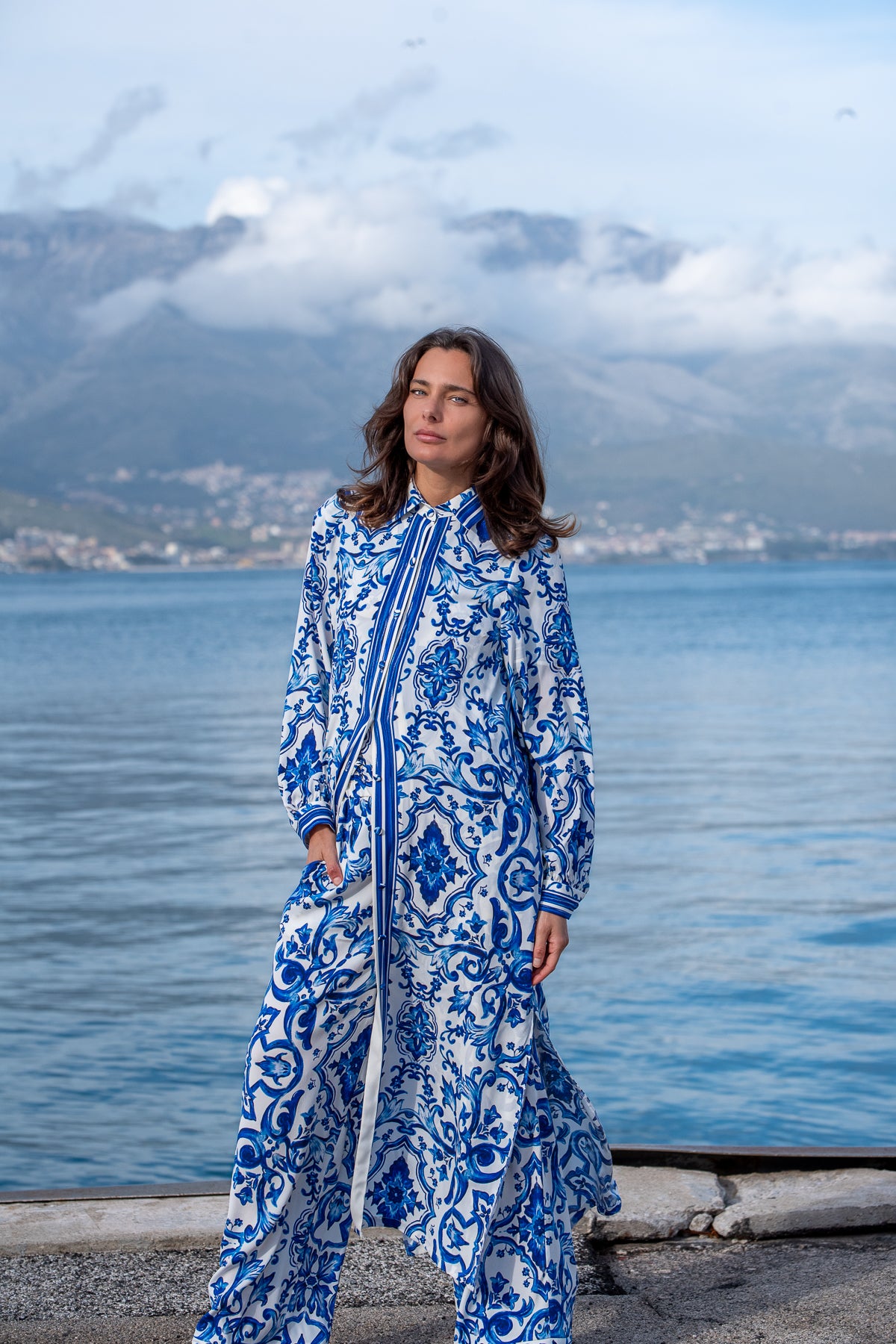 Chemisier Diana in seta Capri