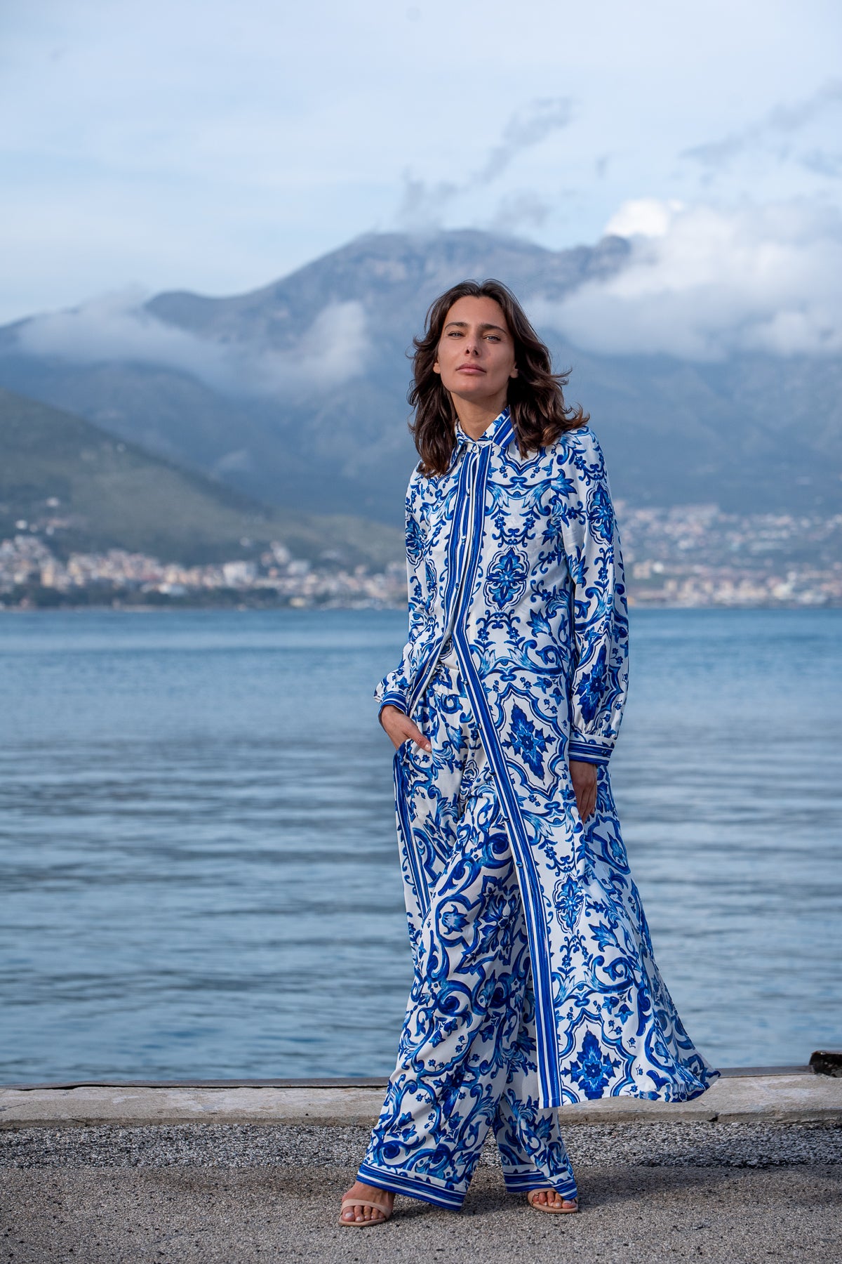 Chemisier Diana in seta Capri
