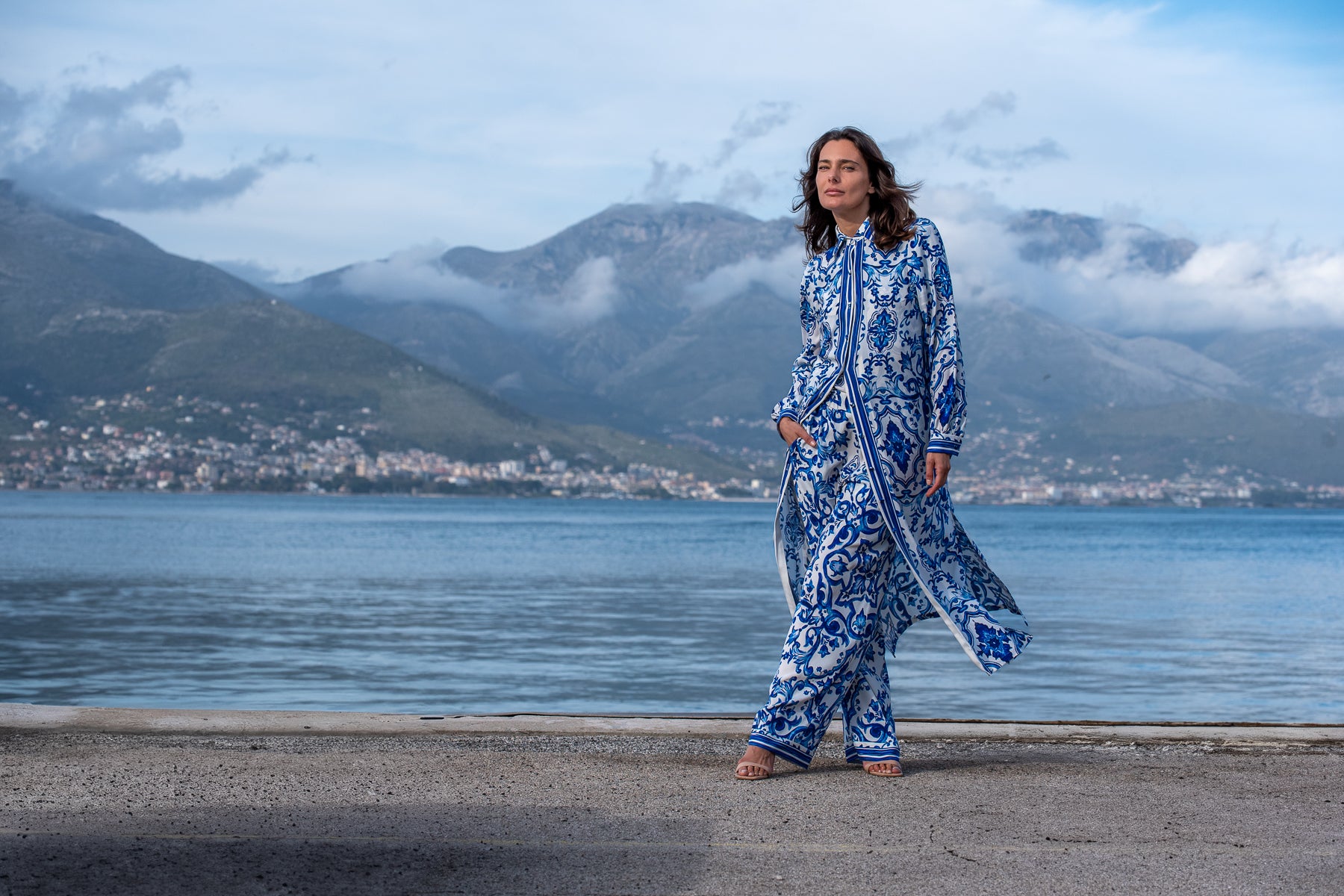 Chemisier Diana in seta Capri