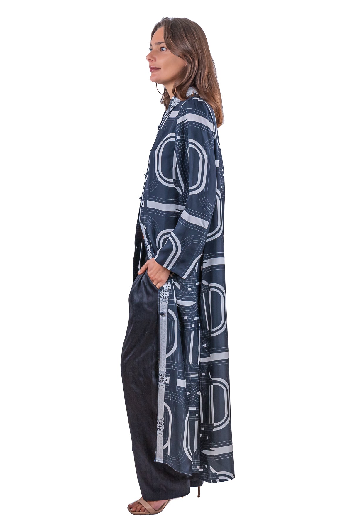 Chemisier Diana Twill di seta nera (Copia)