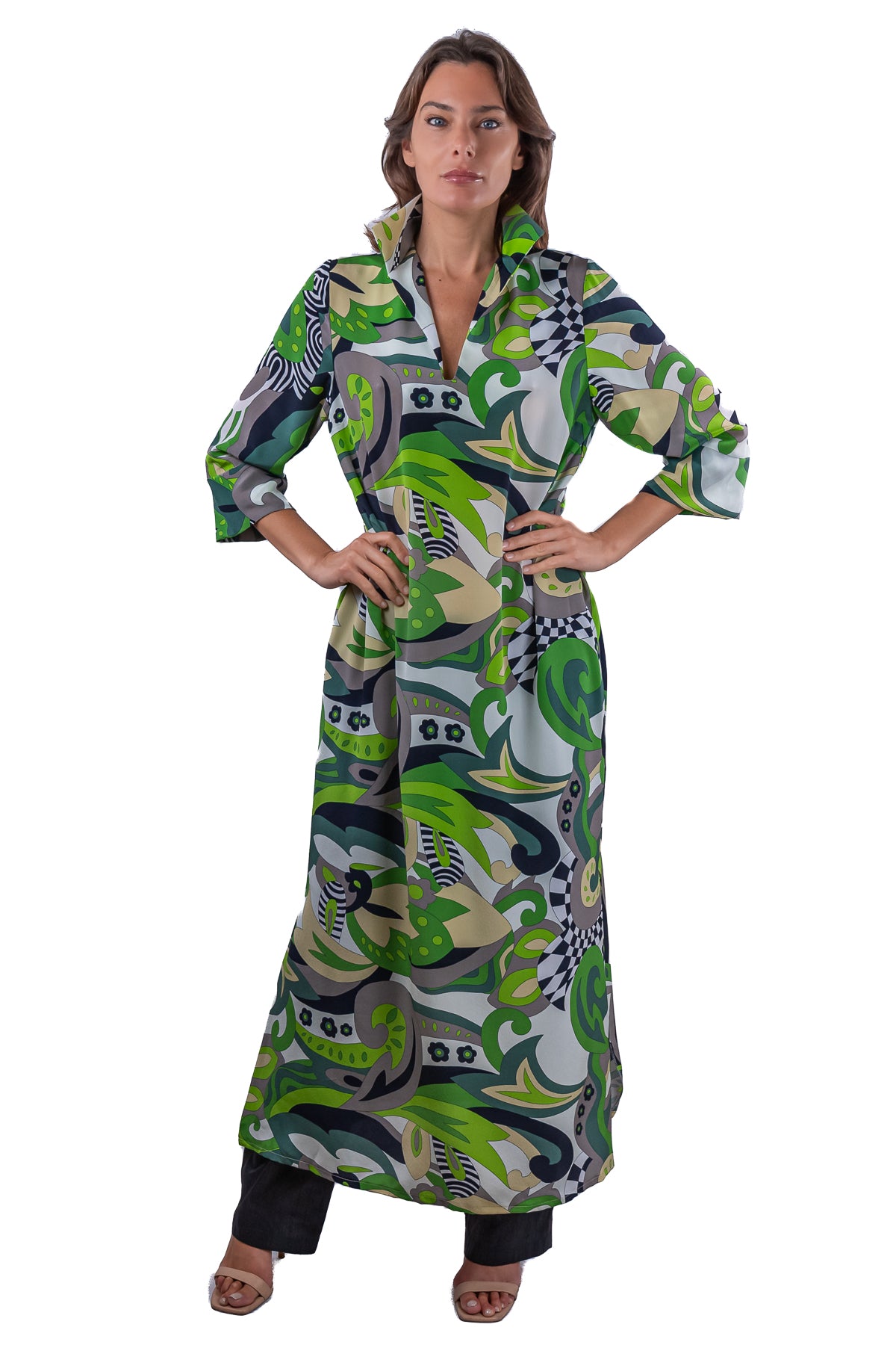 Abito Elodie in crepe de chine
