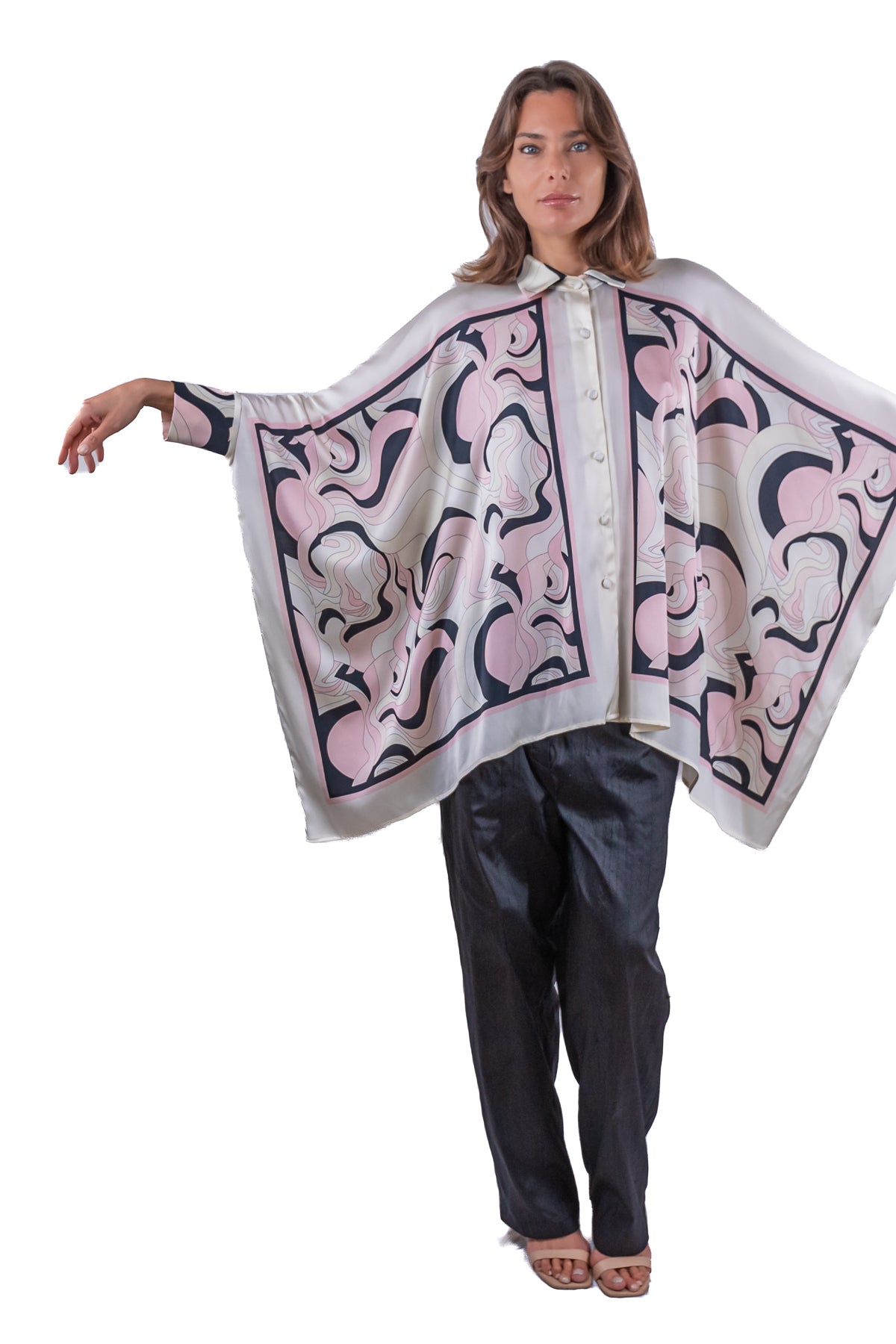 Camicia Kimono in seta
