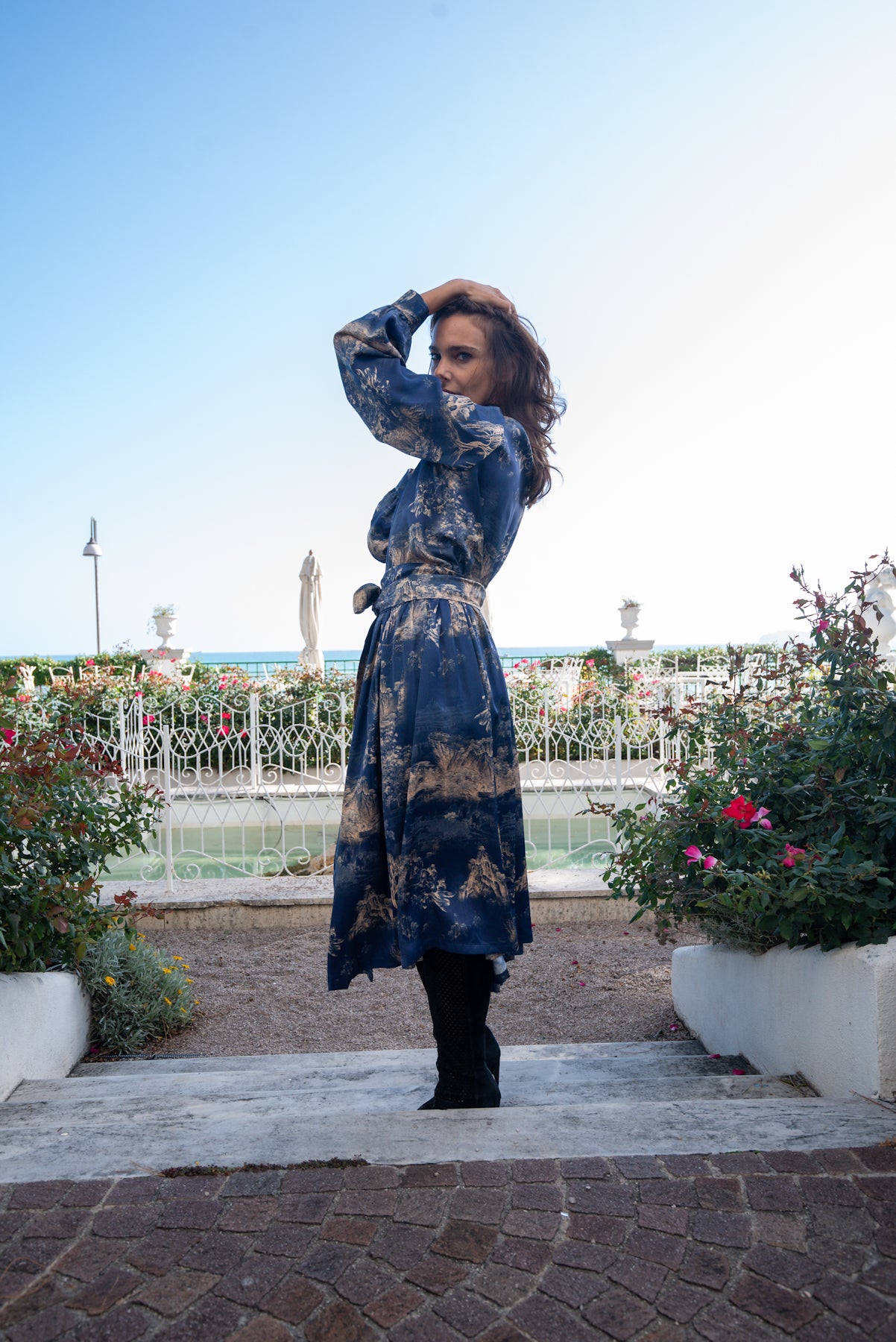 Abito Sofia Blu Oriente