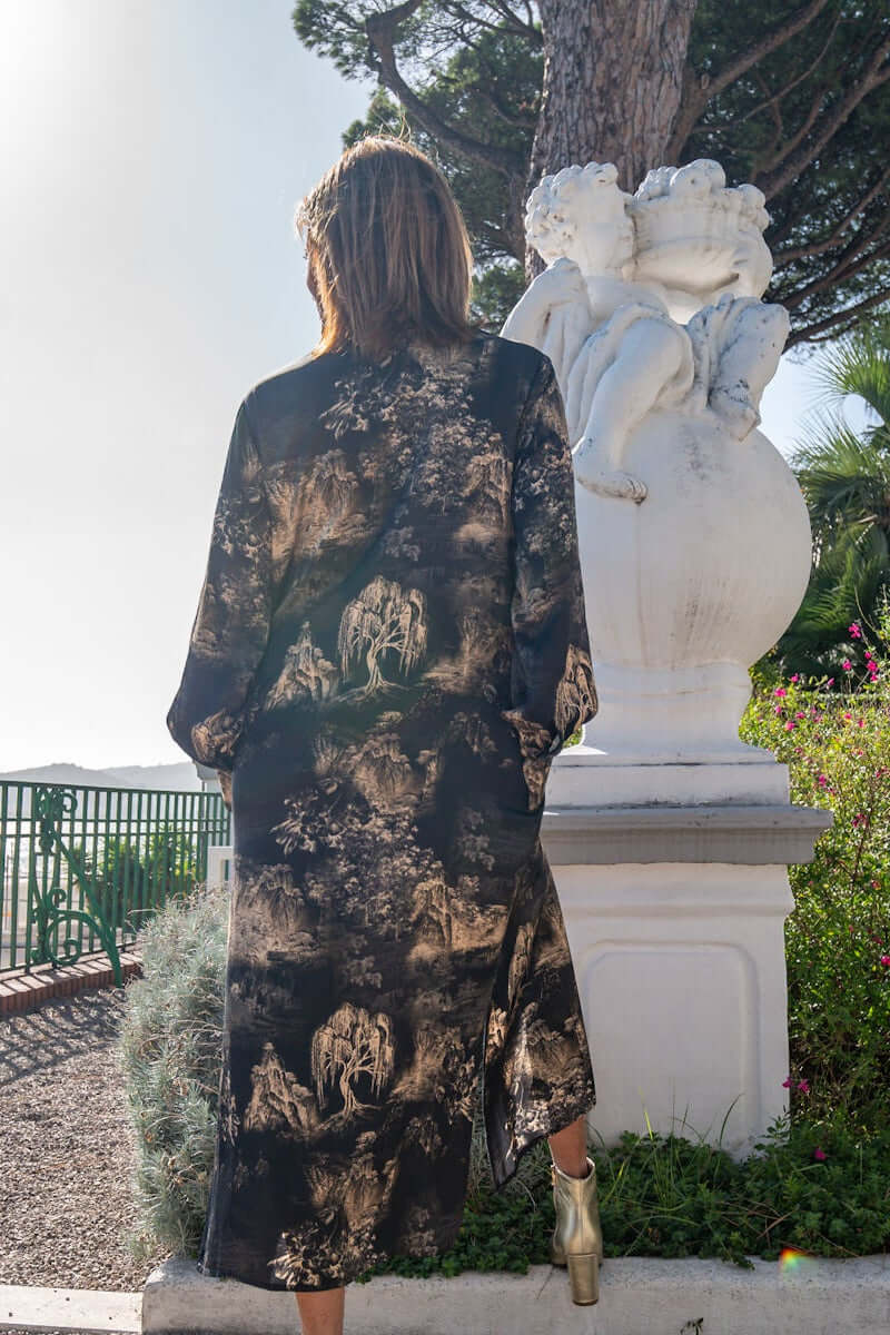 Chemisier Diana Oriente in nero