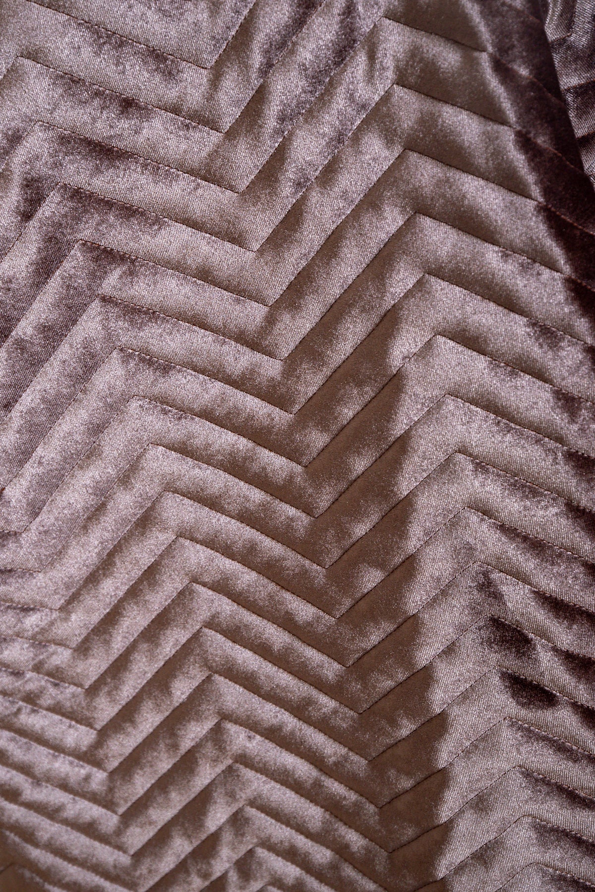 Piumino Reglan Reverso in Velluto Marrone