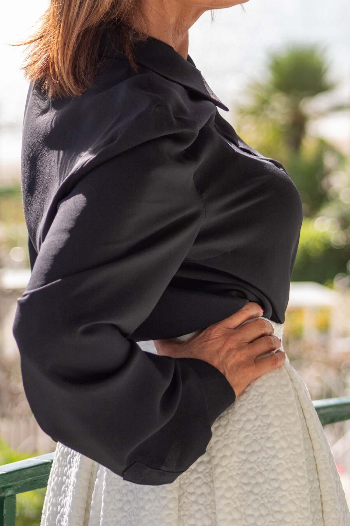 Gonna broccato bianca