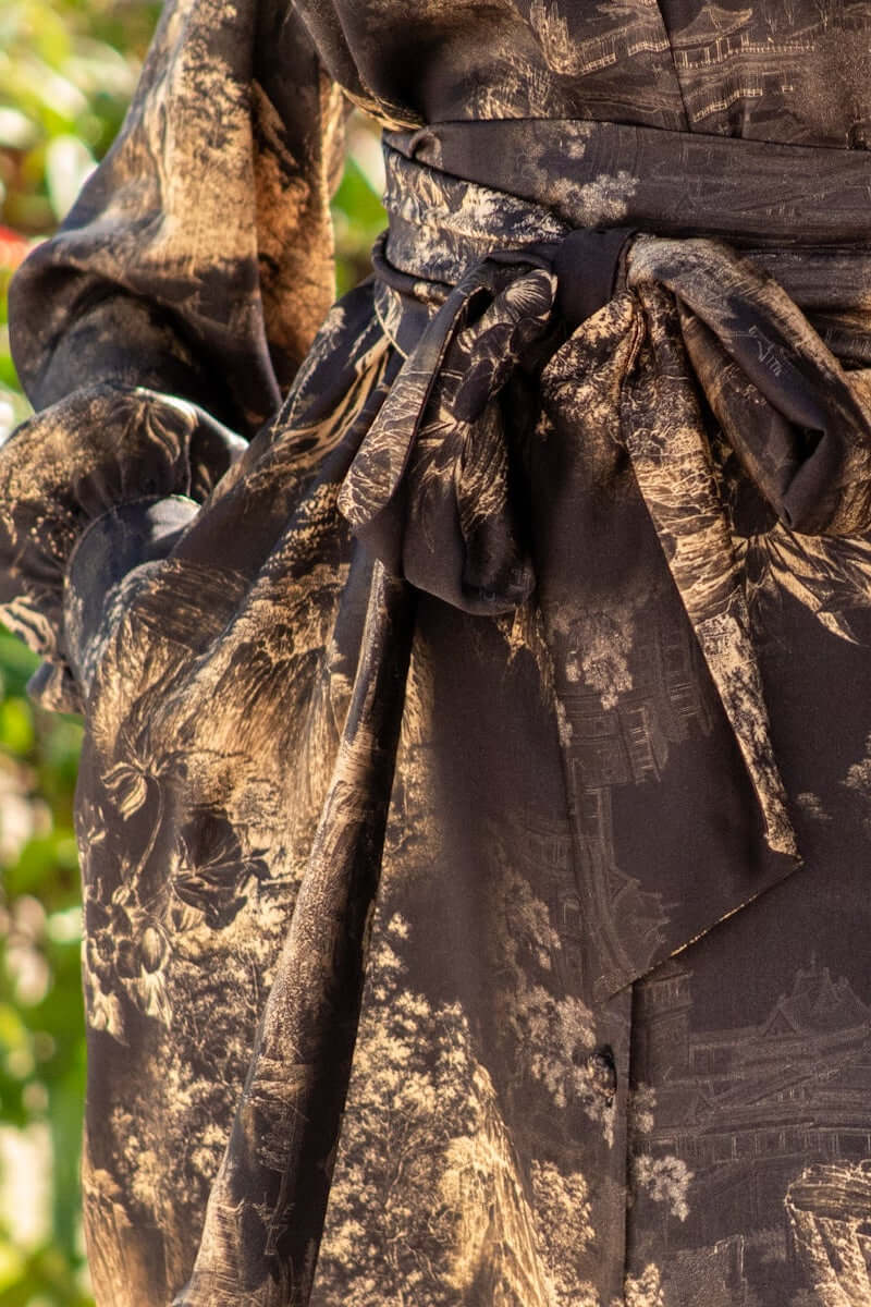 Chemisier Diana Oriente in nero