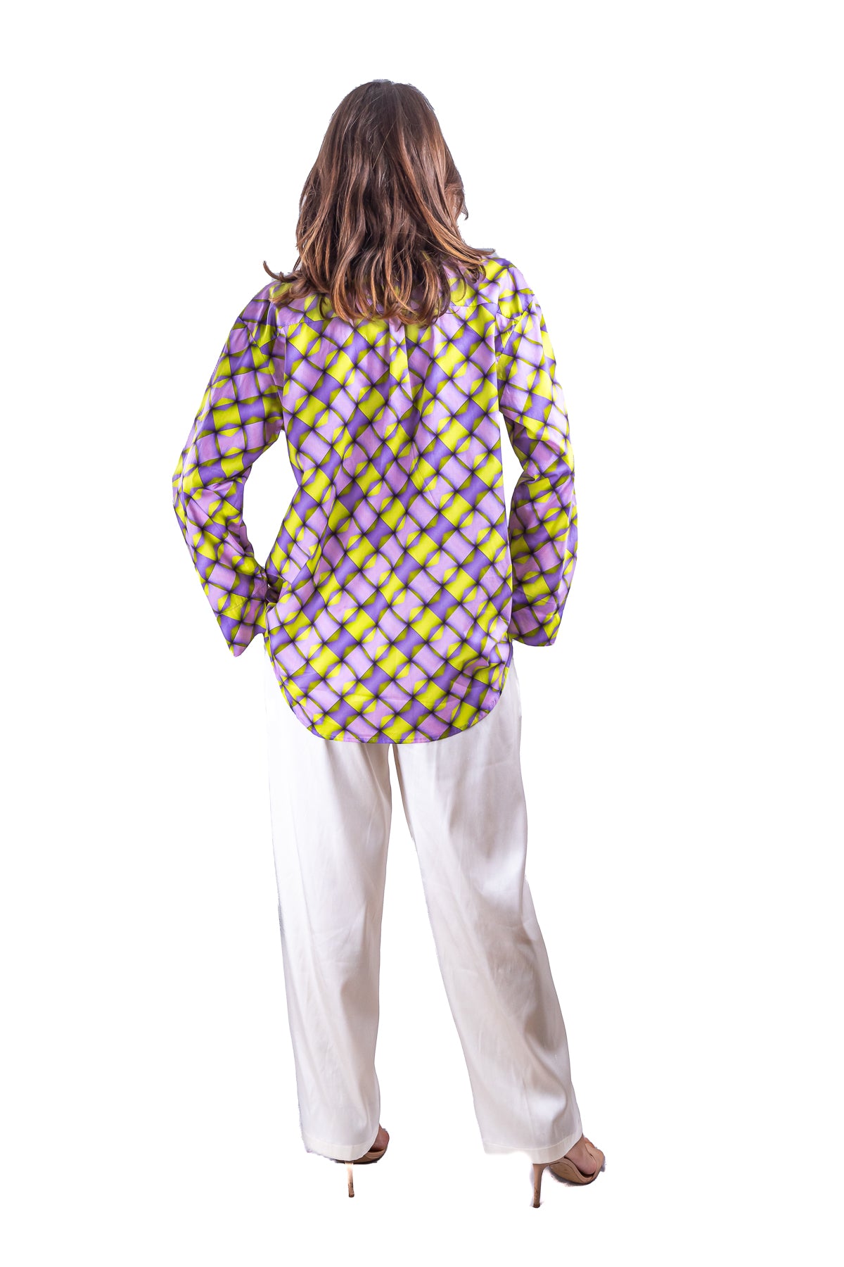 Camicia Elisabeth: Eleganza senza tempo, Geometrica in cotone