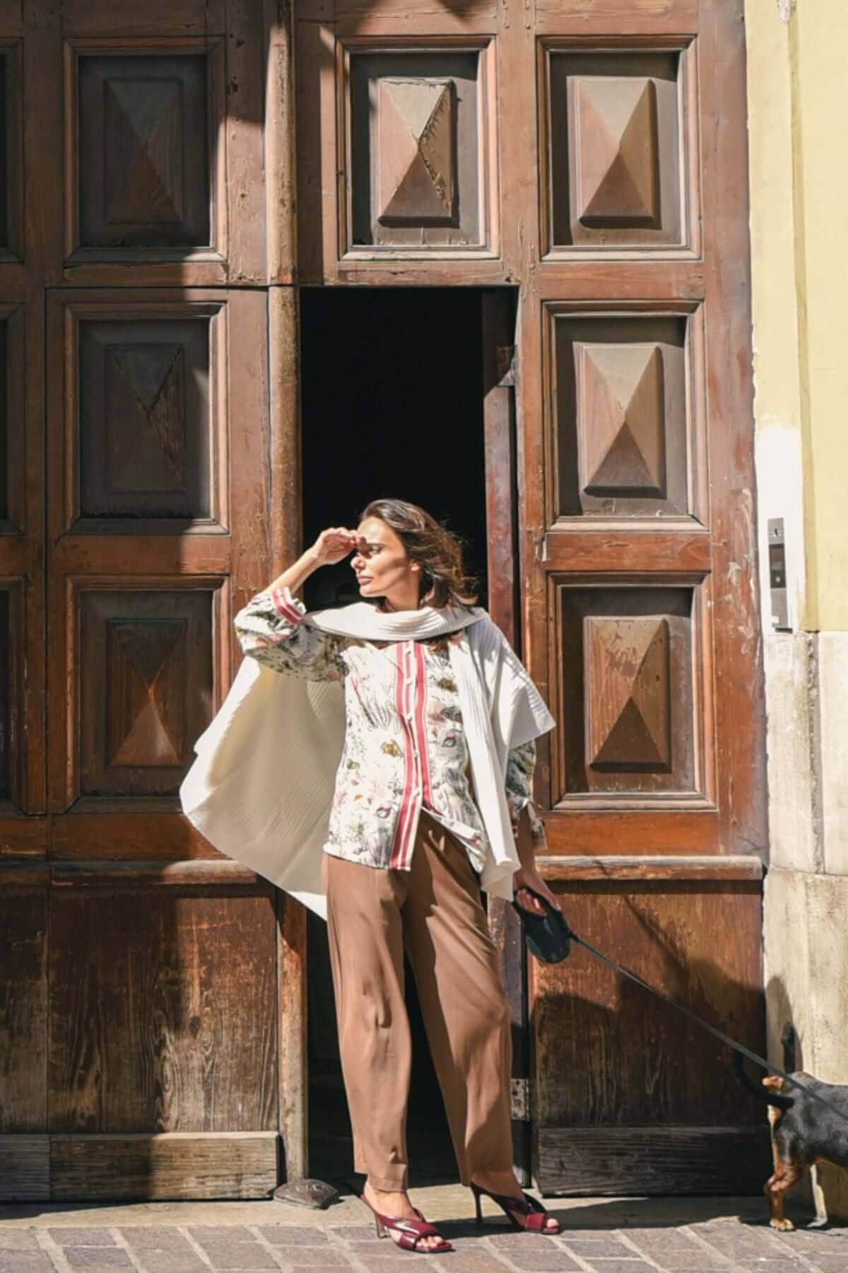 Mantella Grece in Lana panna