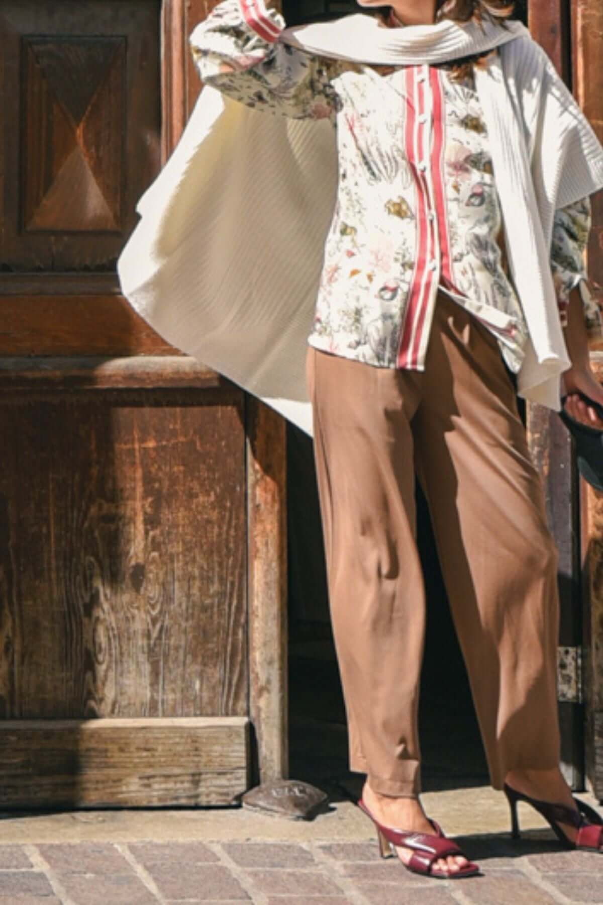 Mantella Grece in Lana panna