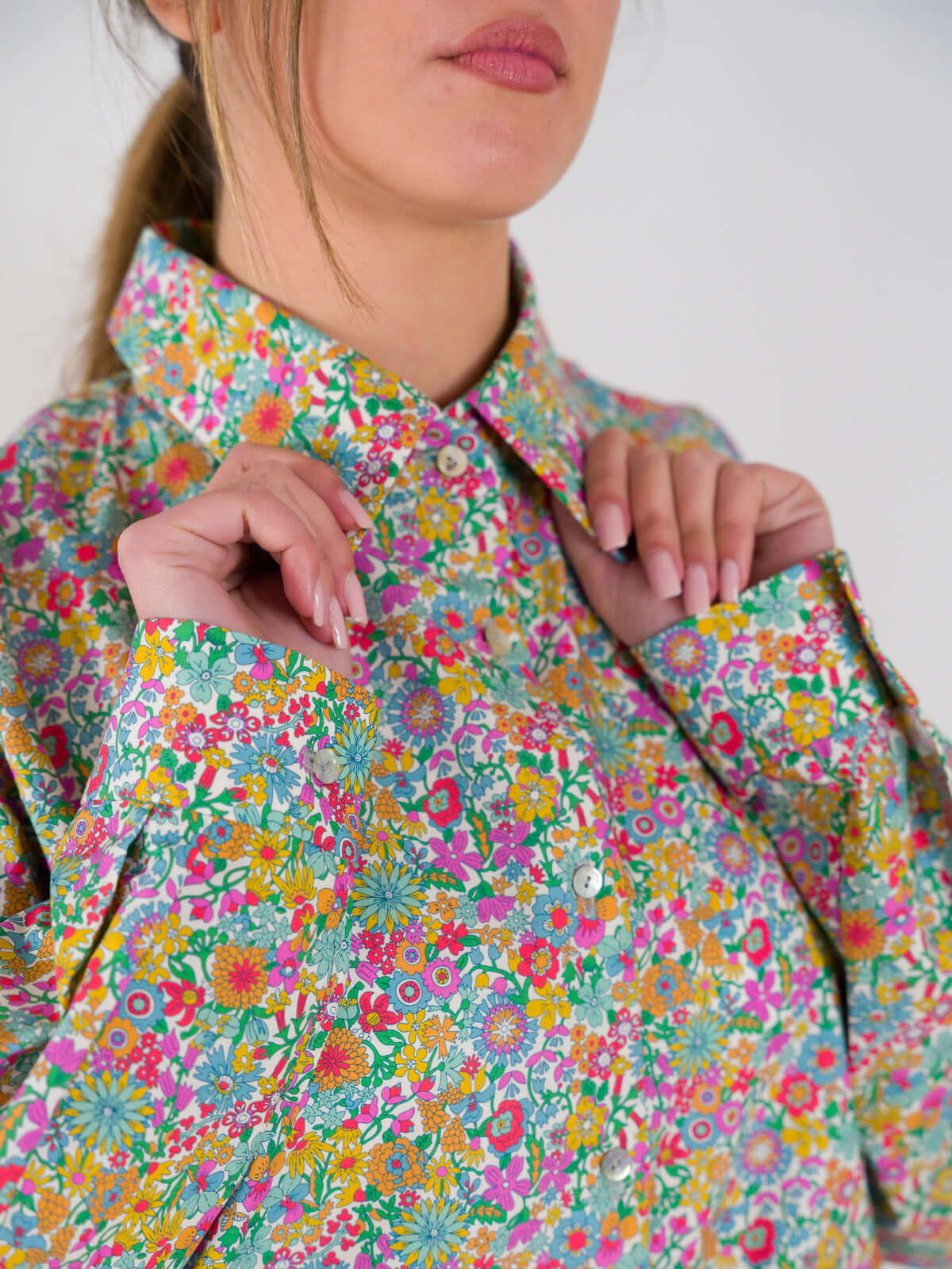 Camicia in Cotone Liberty — multicolor | Floralia