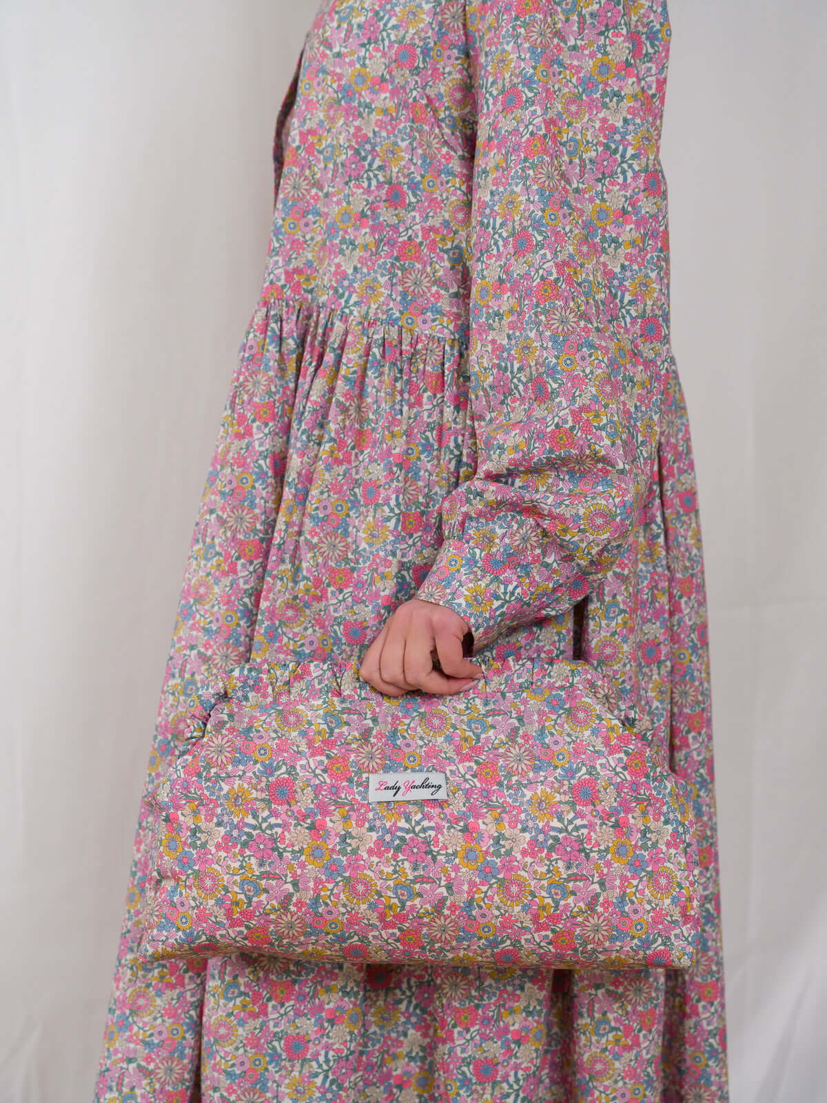 Sofia Dress in Blue Crepe de Chine