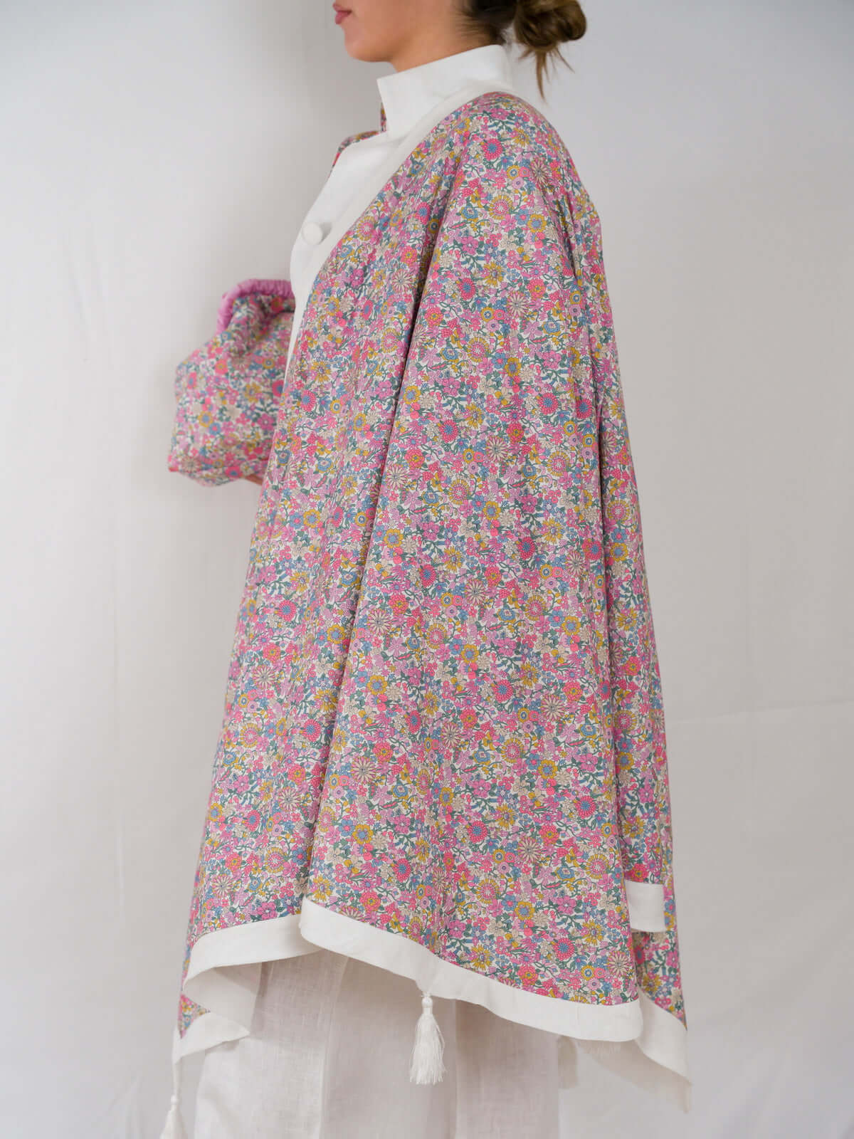 Scialle Floralia in Lino e Cotone Liberty|Floralia