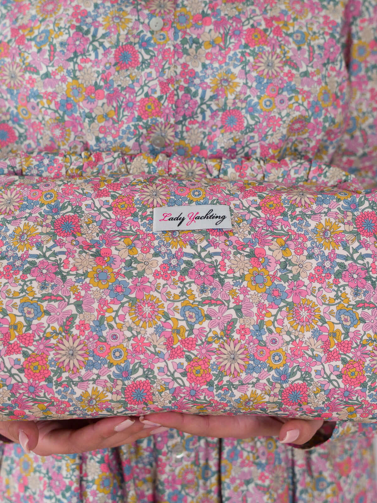 Clutch Floralia maxi - fiori rosa |  Floralia