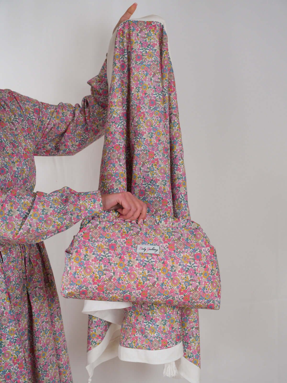 Clutch Floralia maxi - fiori rosa |  Floralia