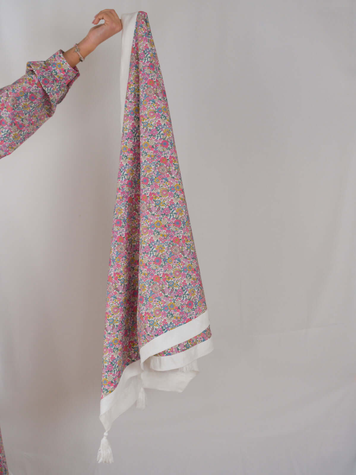 Scialle Floralia in Lino e Cotone Liberty|Floralia