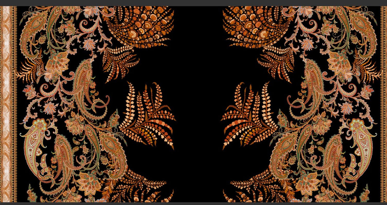 Chemisier in Seta con Dettagli in Velluto Delhi