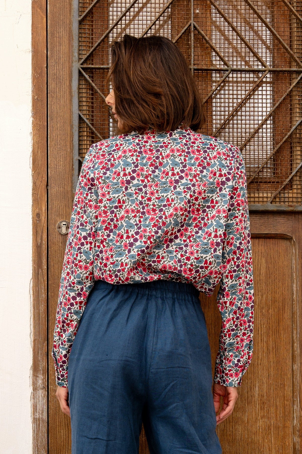 Camicia in Cotone Liberty - Bouquet inglesi  Floralia