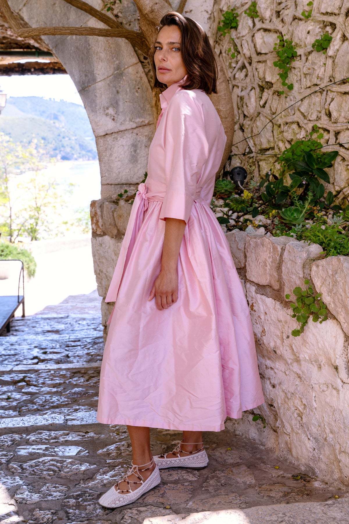 Abito in Shantung