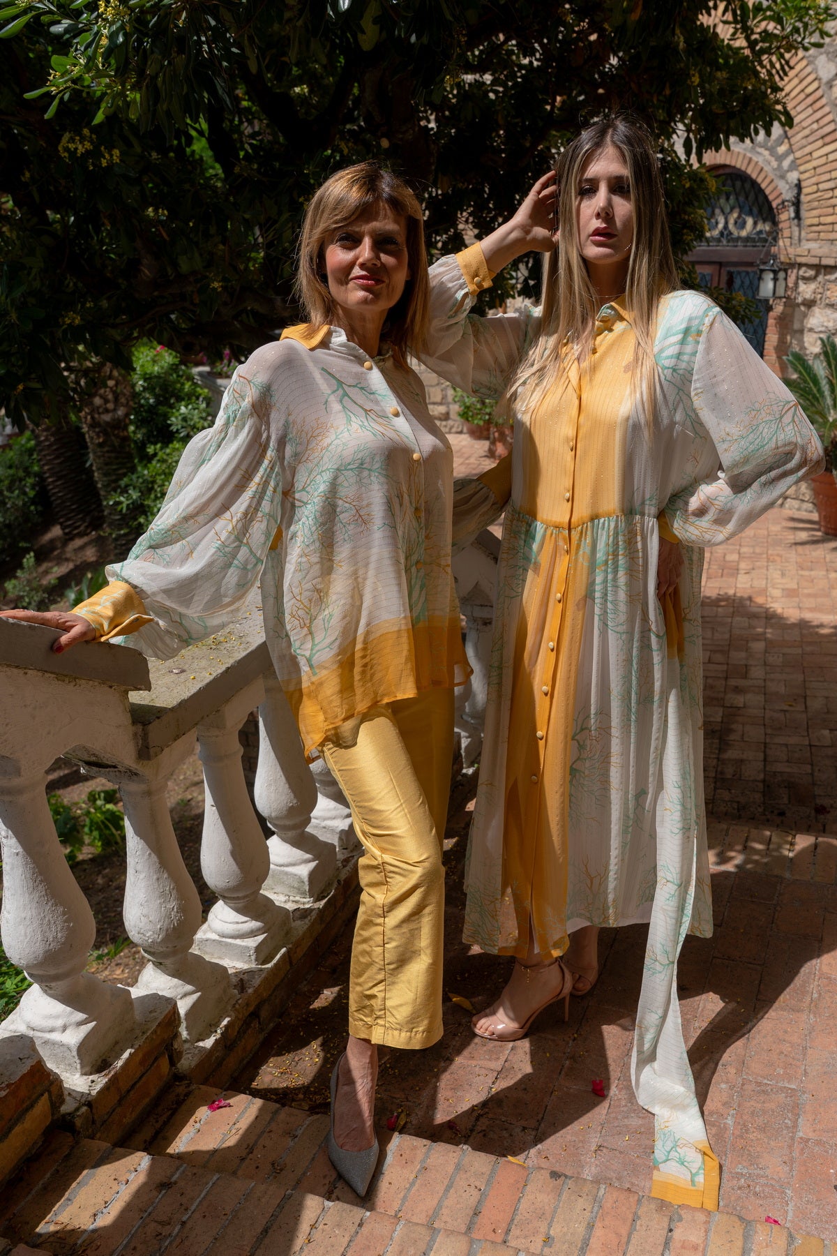Abito Sofia in chiffon di seta 