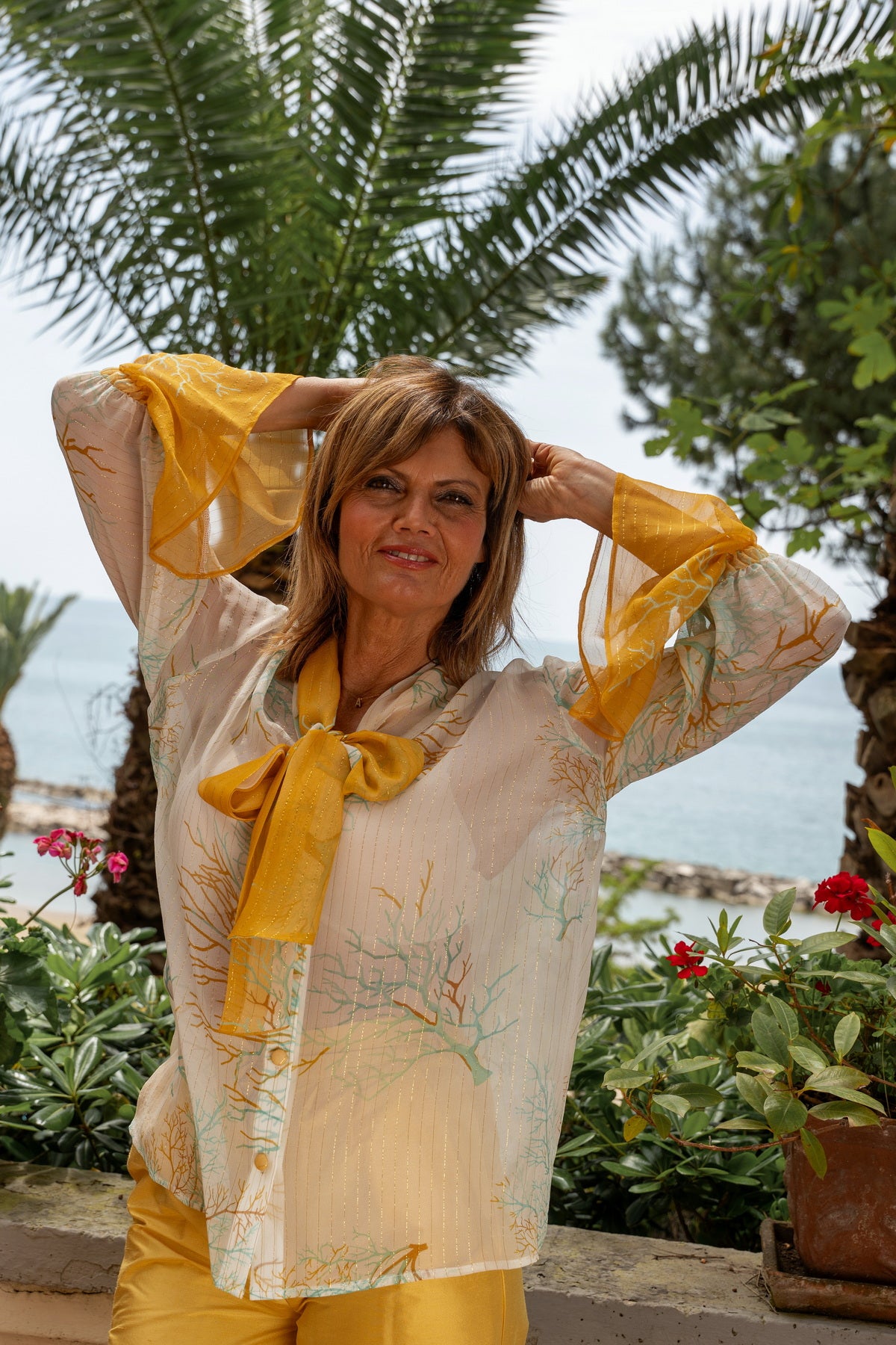 Blusa Letizia in chiffon