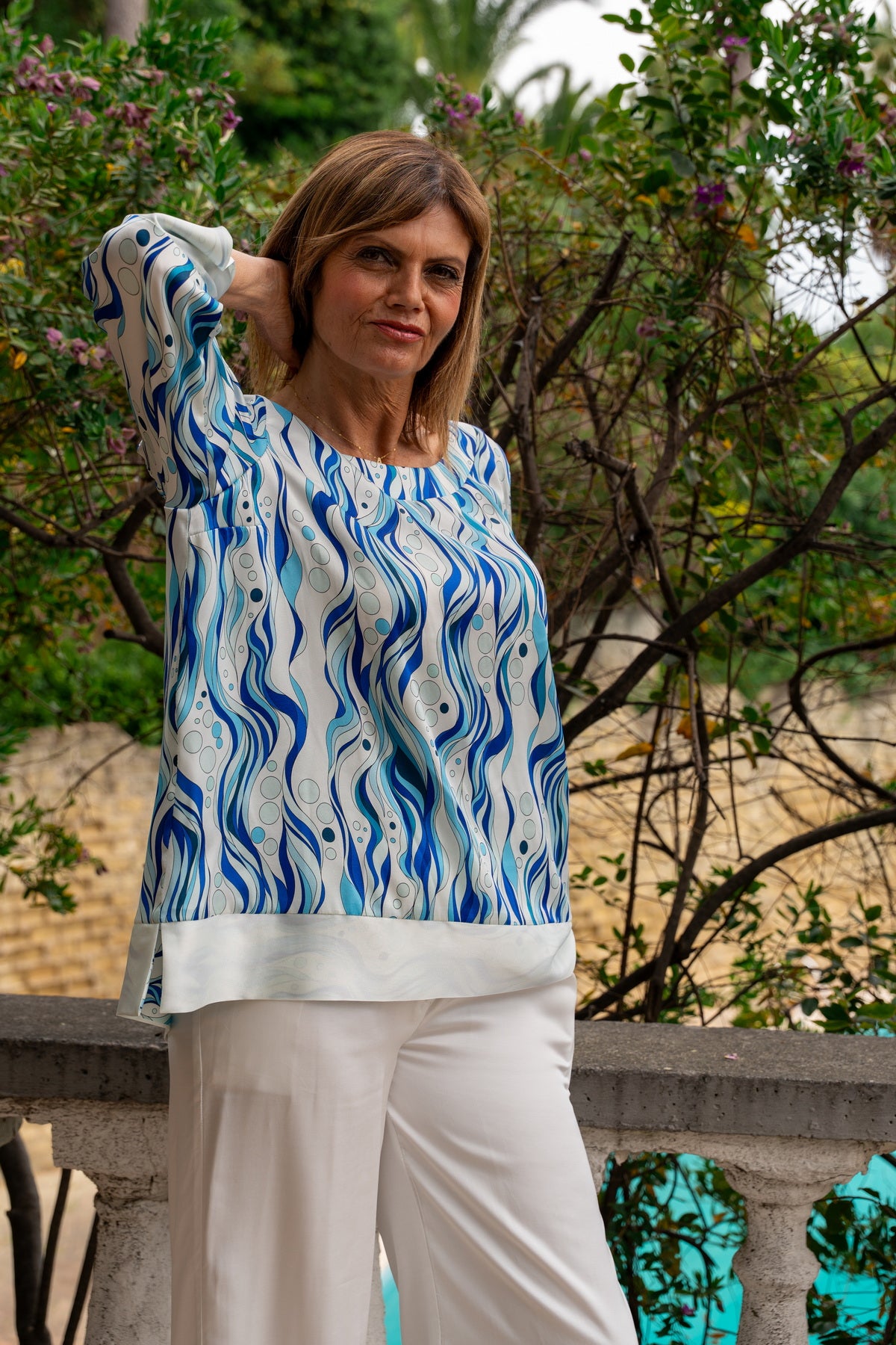 Blusa Nadia Mille bolle in seta
